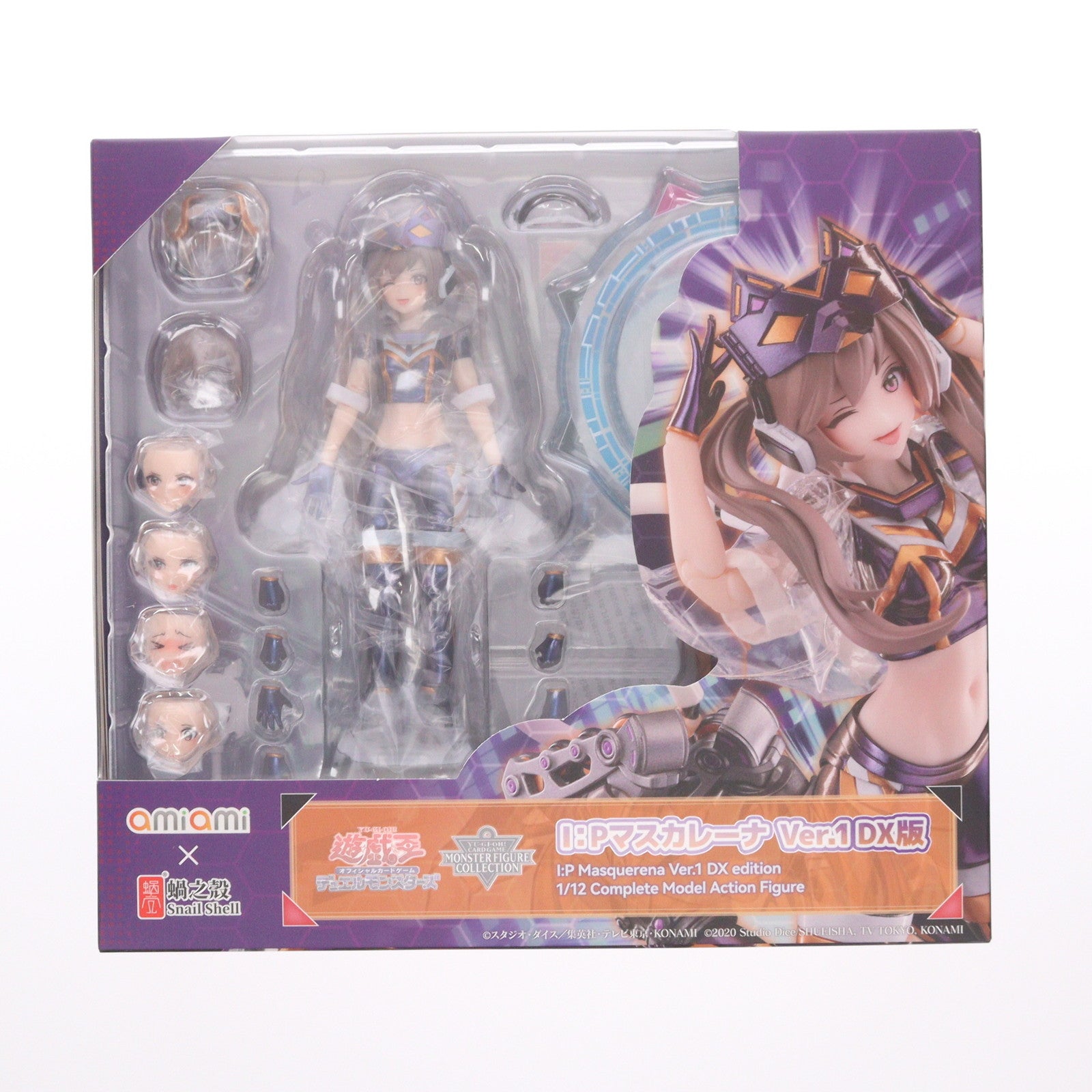 【中古即納】[FIG] KCS・あみあみ限定特典付属 I:Pマスカレーナ Ver.1 DX版 遊戯王カードゲーム モンスターフィギュアコレクション 1/12 完成品 アクションフィギュア あみあみ×蝸之殼Snail Shell(20250914)