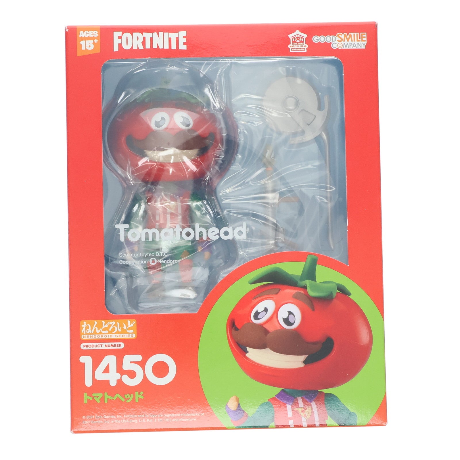 【中古即納】[FIG] GOODSMILE ONLINE SHOP限定 ねんどろいど 1450 トマトヘッド フォートナイト 完成品 可動フィギュア グッドスマイルカンパニー(20210331)