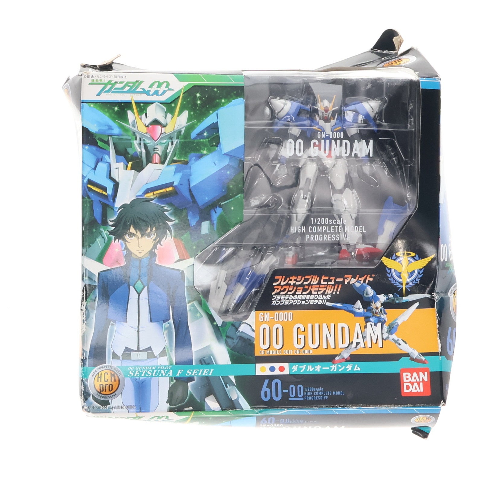【中古即納】[FIG] HCM-Pro 60 ダブルオーガンダム 機動戦士ガンダム00(ダブルオー) 完成品 可動フィギュア バンダイ(20080924)