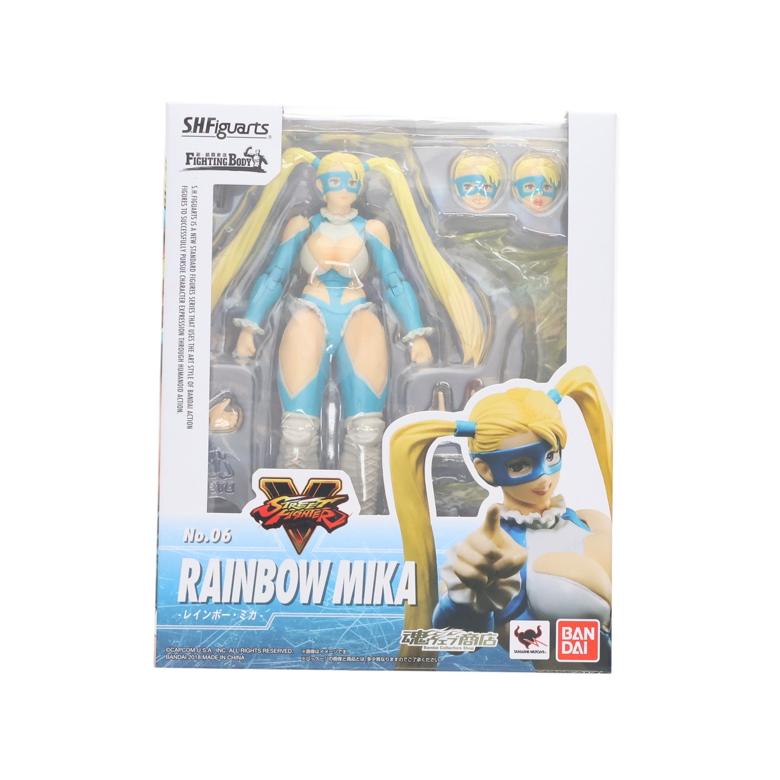 【中古即納】[FIG] 魂ウェブ商店限定 S.H.Figuarts(フィギュアーツ) レインボー・ミカ ストリートファイターV 完成品 可動フィギュア バンダイ(20180228)