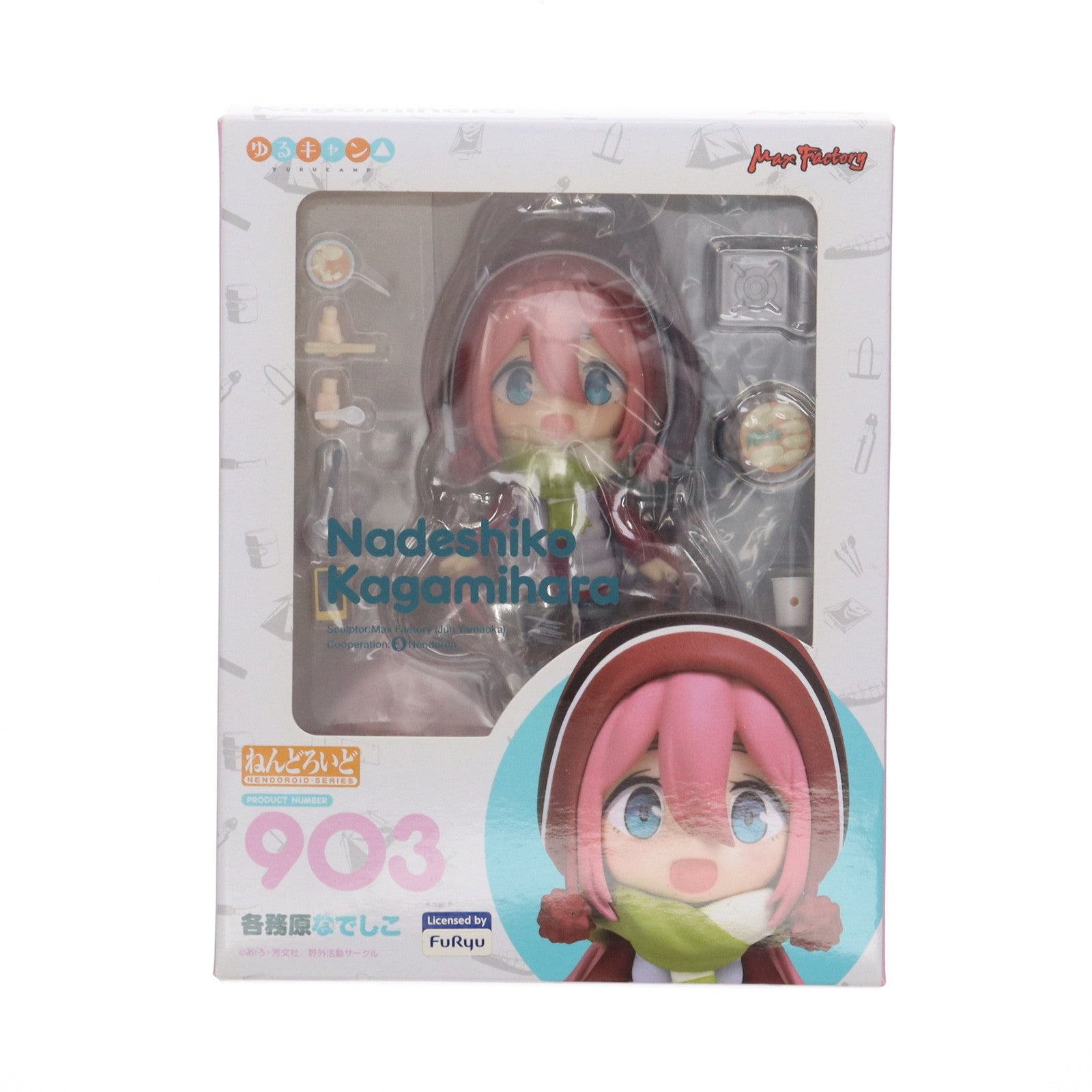 【中古即納】[FIG] GOODSMILE ONLINE SHOP購入特典付属 ねんどろいど 903 各務原なでしこ(かがみはらなでしこ) ゆるキャン△ 完成品 可動フィギュア マックスファクトリー(20191014)