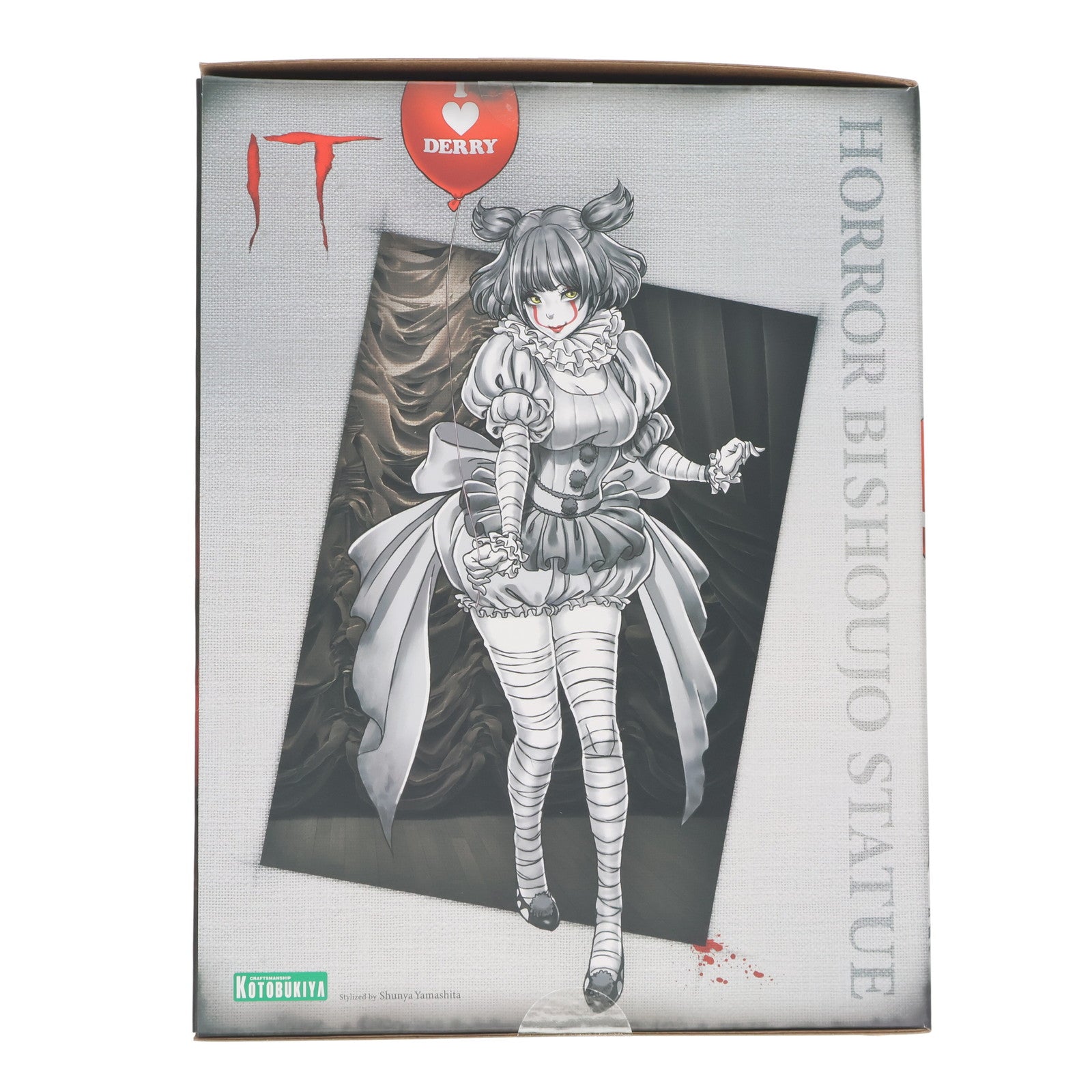 【中古即納】[FIG] HORROR美少女 ペニーワイズ(2017)モノクロームVer. IT/イット それが見えたら、終わり。 1/7 完成品 フィギュア(SV361) コトブキヤ(20231129)