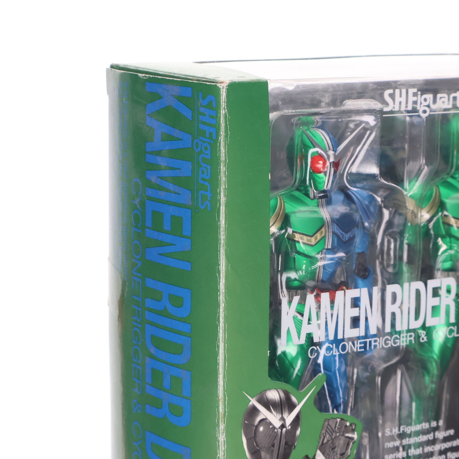 【中古即納】[FIG] S.H.Figuarts(フィギュアーツ) 仮面ライダーW(ダブル) サイクロントリガー&サイクロンメタル 完成品 可動フィギュア バンダイ(20100428)