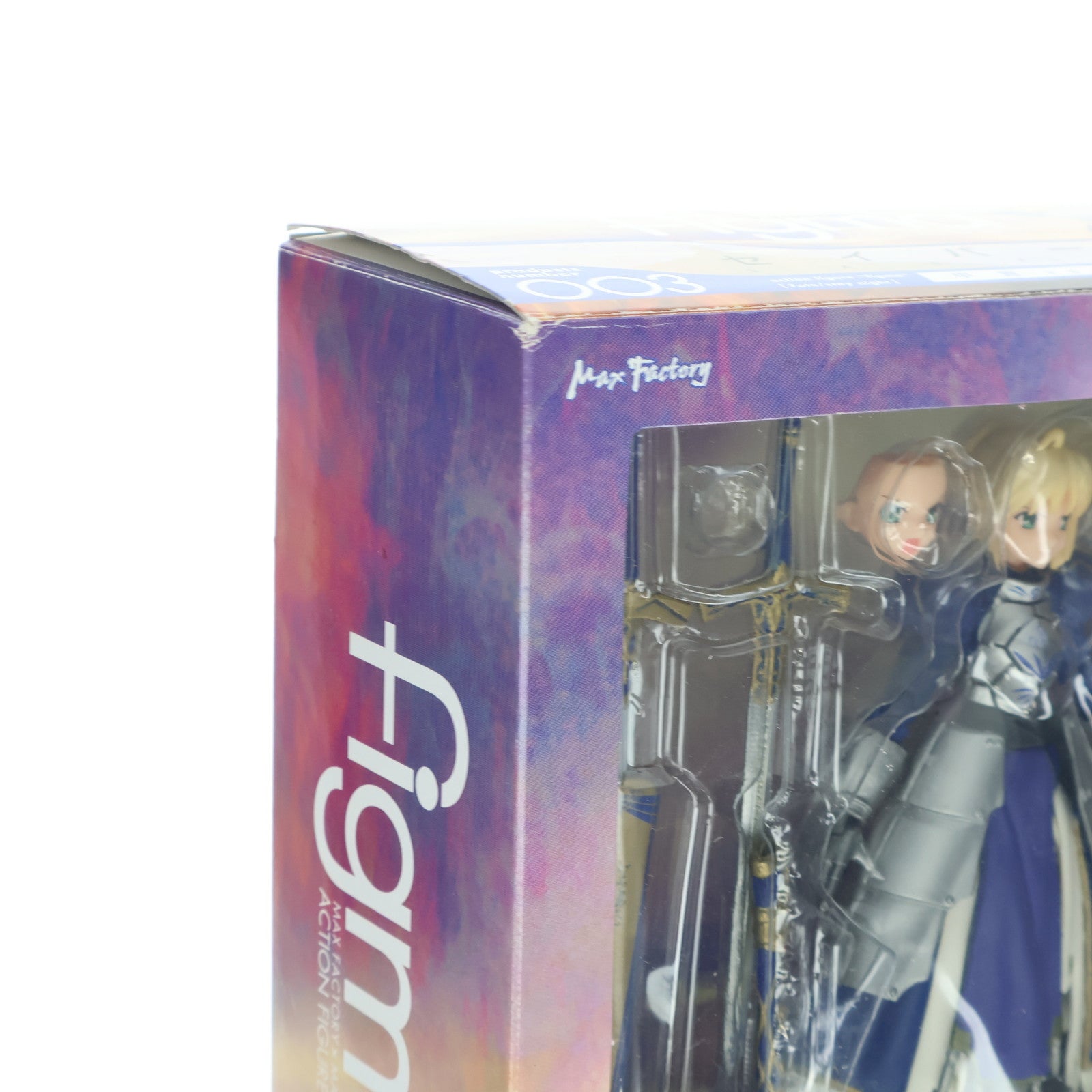 【中古即納】[FIG] figma(フィグマ) 003 セイバー 甲冑ver. Fate/stay night 完成品 可動フィギュア マックスファクトリー(20080430)