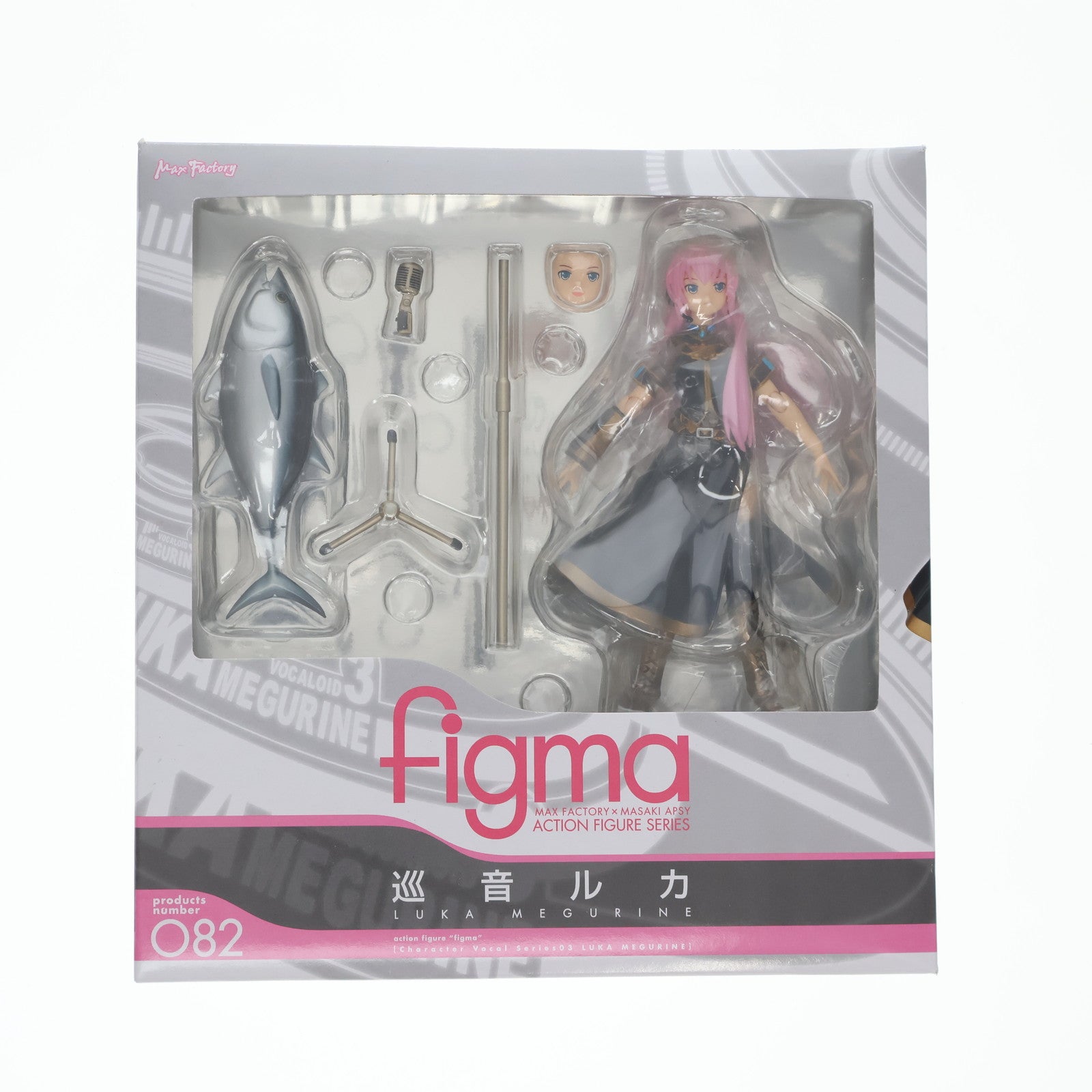 【中古即納】[FIG] figma(フィグマ) 082 巡音ルカ(めぐりねるか) キャラクター・ボーカル・シリーズ03 巡音ルカ 完成品 可動フィギュア マックスファクトリー(20101117)