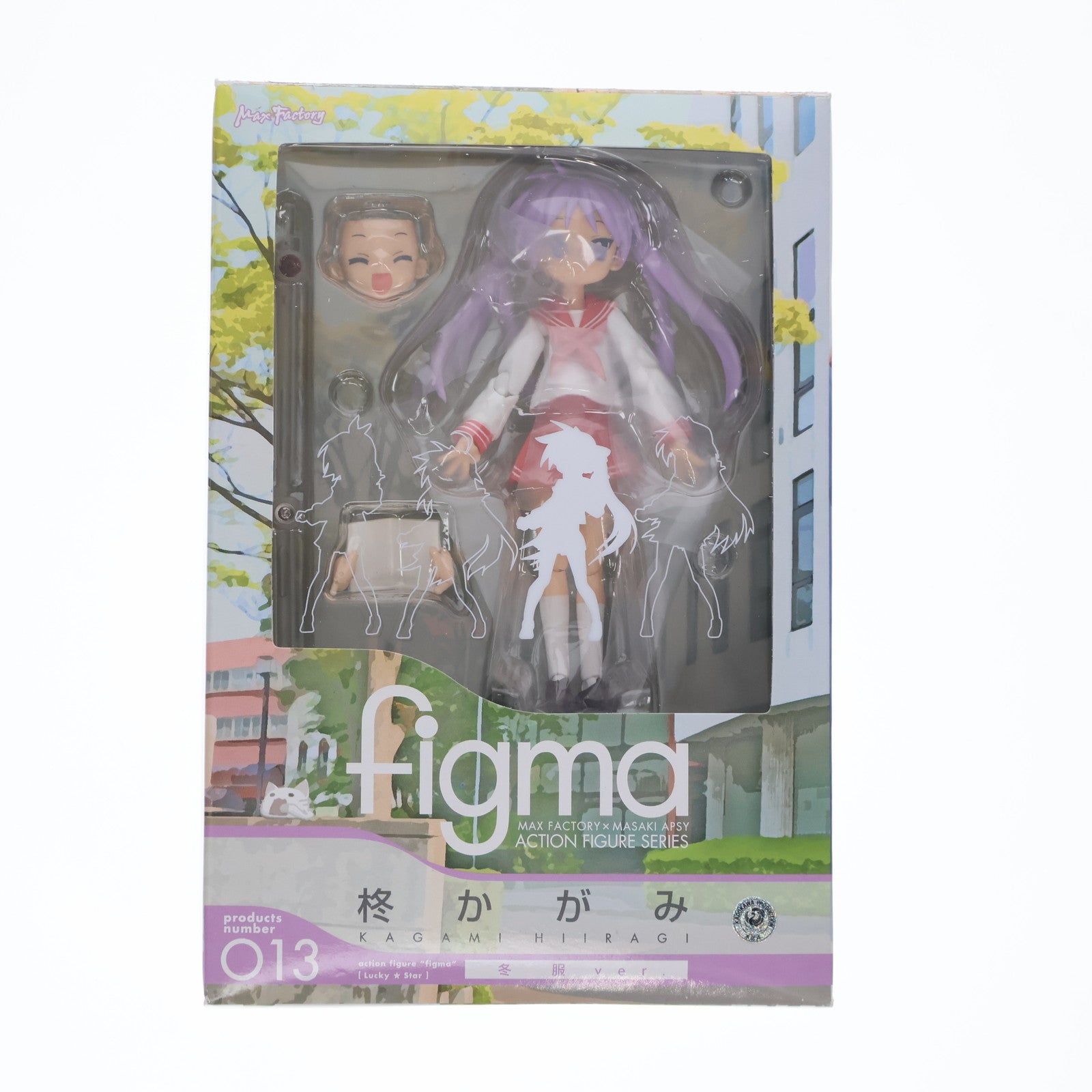 【中古即納】[FIG] figma(フィグマ) 013 柊かがみ(ひいらぎかがみ) 冬服ver. TVアニメ らき☆すた 完成品 可動フィギュア マックスファクトリー(20080913)
