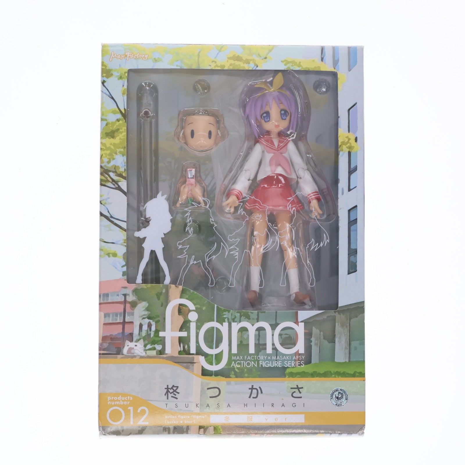 【中古即納】[FIG] figma(フィグマ) 012 柊つかさ(ひいらぎつかさ) 冬服ver. TVアニメ らき☆すた 完成品 可動フィギュア マックスファクトリー(20080829)