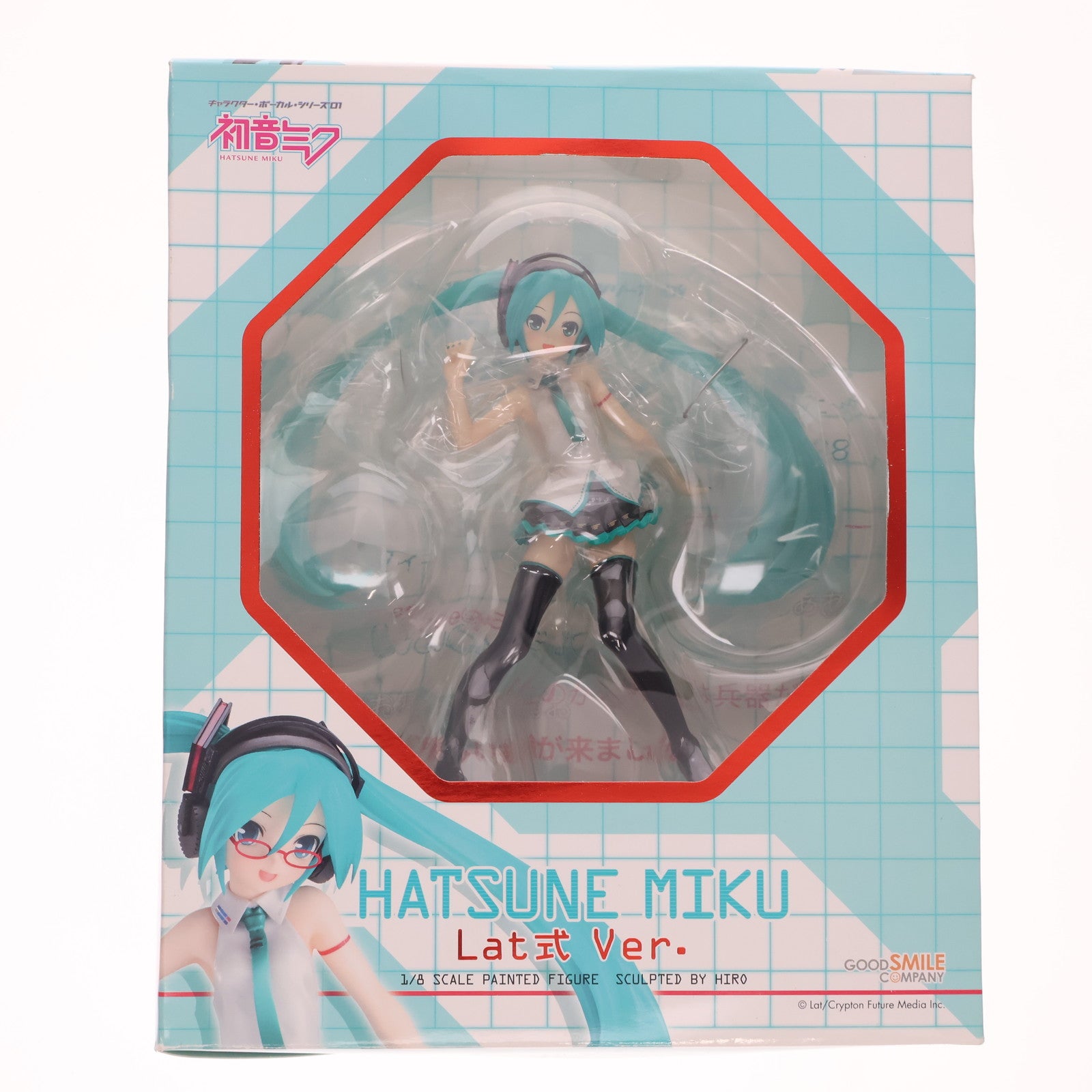 【中古即納】[FIG] 初音ミク Lat式 Ver.(らとしきばーじょん) キャラクターボーカルシリーズ01 初音ミク 1/8 完成品 フィギュア グッドスマイルカンパニー(20110820)