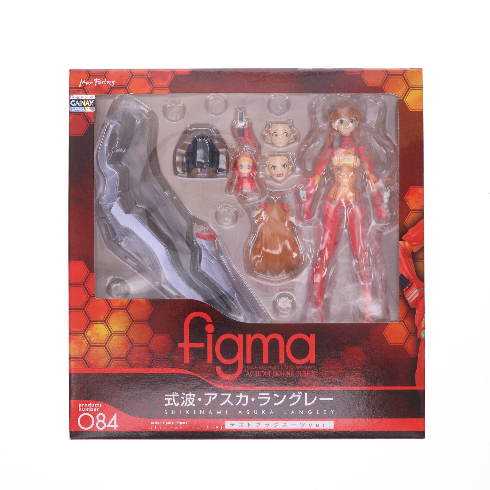 【中古即納】[FIG] figma(フィグマ) 084 式波・アスカ・ラングレー テストプラグスーツver. ヱヴァンゲリヲン新劇場版:破 完成品 可動フィギュア マックスファクトリー(20110127)