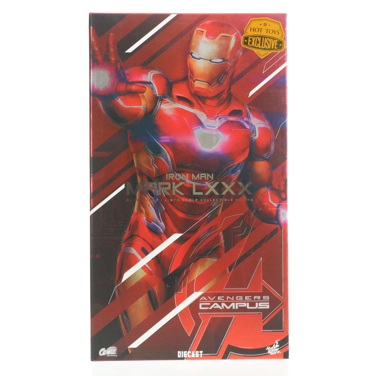 【中古即納】[FIG] トイサピエンス限定 コミック・マスターピース DIECAST アイアンマン・マーク80 アベンジャーズ・キャンパス 1/6 完成品 可動フィギュア(CM#018D60) ホットトイズ(20241130)