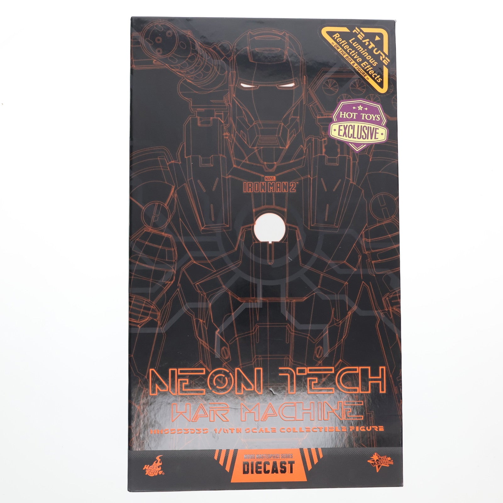 【中古即納】[FIG] ムービー・マスターピース DIECAST ウォーマシン(ネオンテック/オレンジ版) アイアンマン2 1/6 完成品 可動フィギュア アベンジャーズ/エンドゲーム エクスクルーシブ・ストア by ホットトイズ限定(MM#553D35) ホットトイズ(20200430)