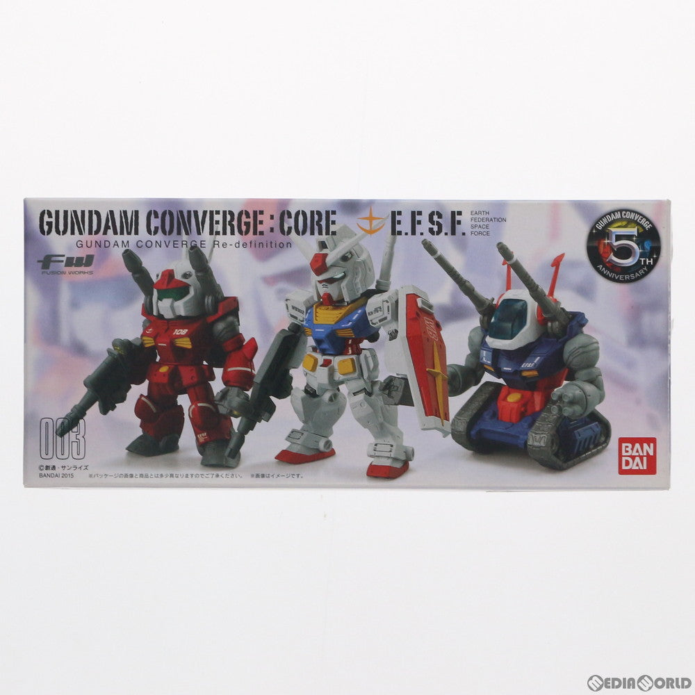 【中古即納】[FIG] (食玩) FW GUNDAM CONVERGE:CORE(ガンダムコンバージ コア) 連邦軍セット(3体) 機動戦士ガンダム フィギュア バンダイ(20151208)