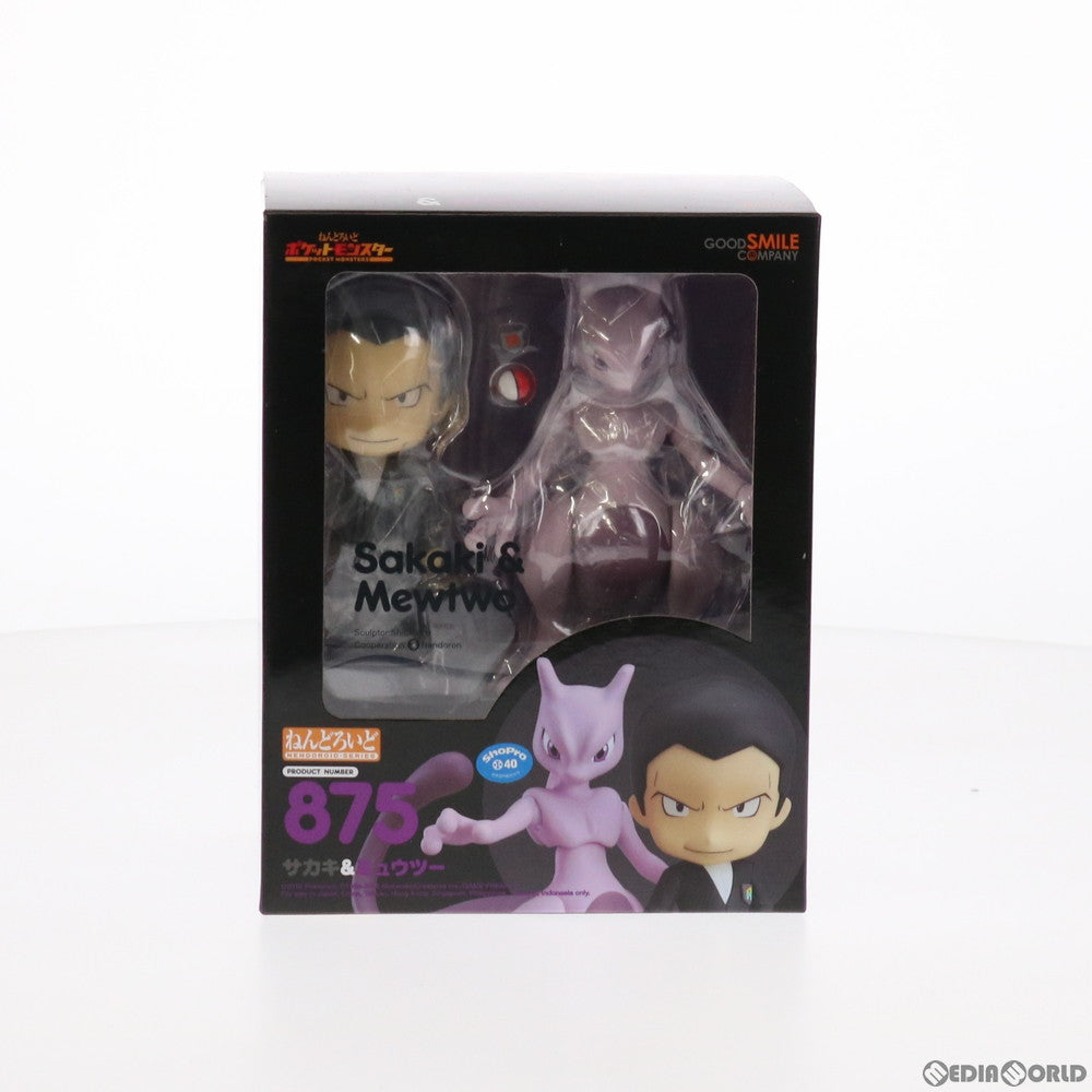【中古即納】[FIG] ねんどろいど 875 サカキ&ミュウツー ポケットモンスター 完成品 可動フィギュア グッドスマイルカンパニー(20180811)