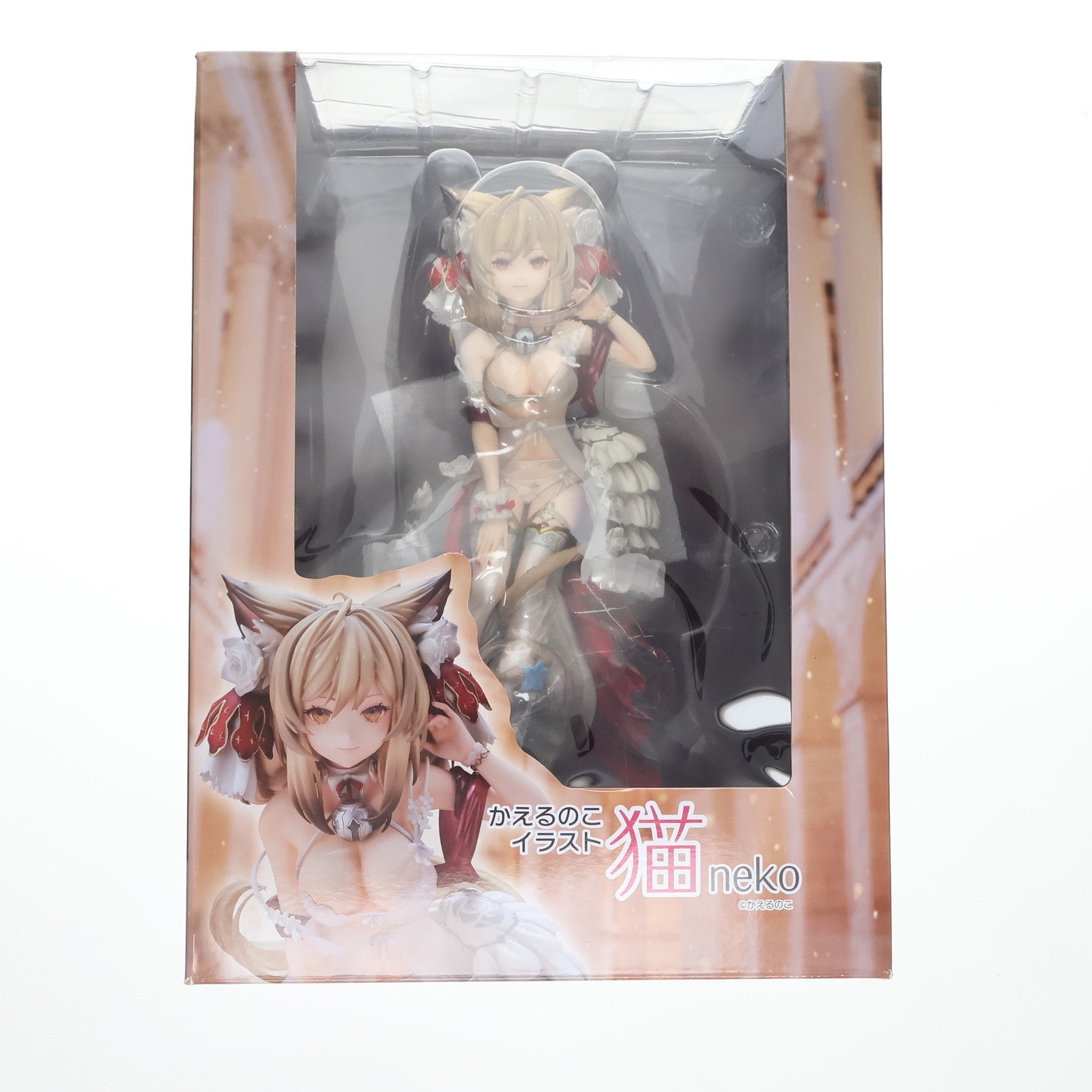 【中古即納】[FIG] かえるのこイラスト『猫』 完成品 フィギュア ユニオンクリエイティブ(20230319)