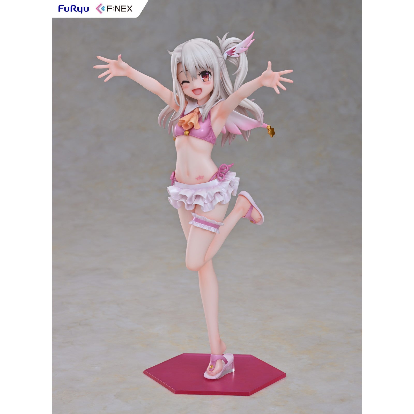 【中古即納】[FIG] イリヤスフィール・フォン・アインツベルン 水着ver. Fate/kaleid liner(フェイト/カレイドライナー) プリズマ☆イリヤ ツヴァイ! 1/7 完成品 フィギュア(AMU-FNX1118) フリュー(20250212)