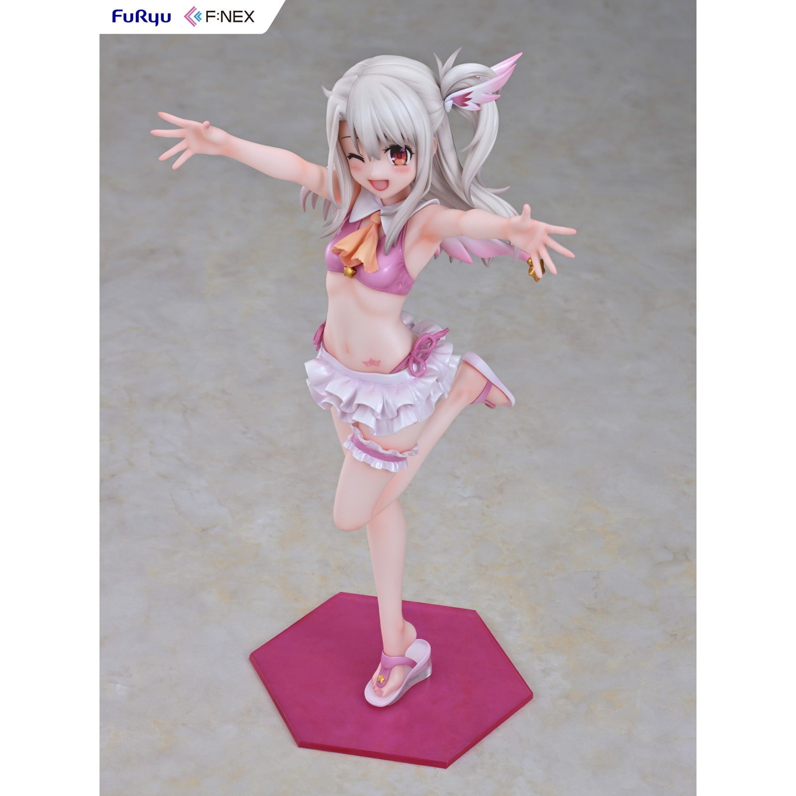 【中古即納】[FIG] イリヤスフィール・フォン・アインツベルン 水着ver. Fate/kaleid liner(フェイト/カレイドライナー) プリズマ☆イリヤ ツヴァイ! 1/7 完成品 フィギュア(AMU-FNX1118) フリュー(20250212)