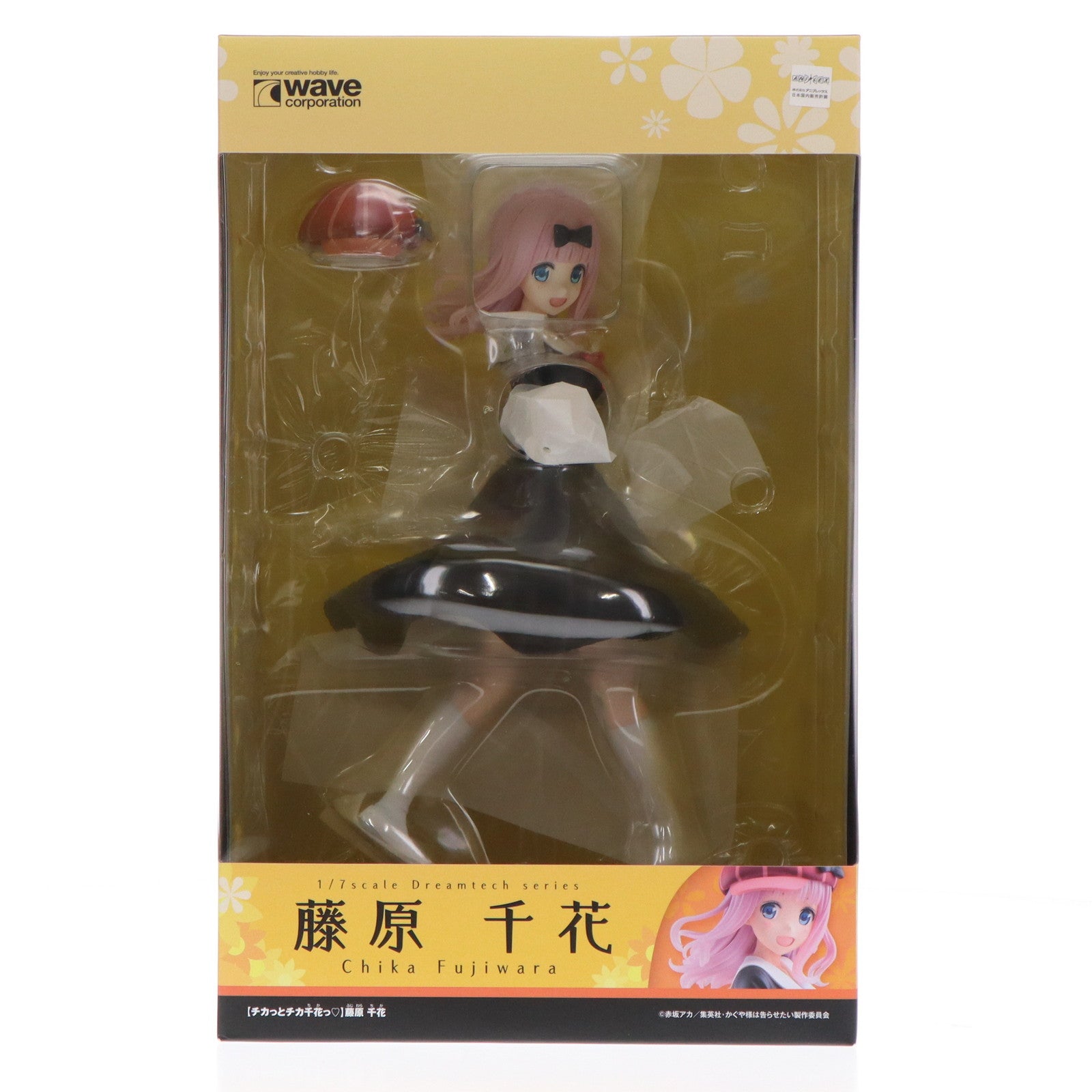 【中古即納】[FIG] ドリームテック 【チカっとチカ千花っ】藤原千花(ふじわらちか) かぐや様は告らせたい～天才たちの恋愛頭脳戦～ 1/7 完成品 フィギュア(DT-170) ウェーブ(WAVE)(20210825)