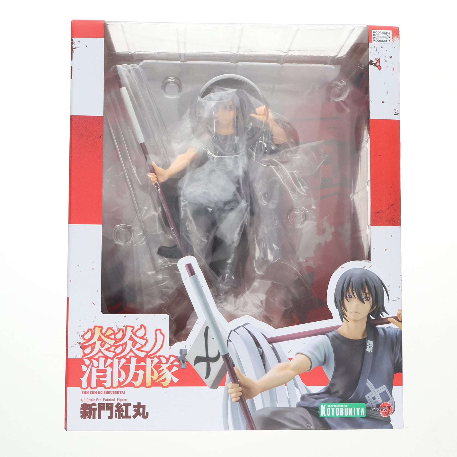 【中古即納】[FIG] コトブキヤショップ限定特典付属 ARTFX J 新門紅丸(しんもんべにまる) 炎炎ノ消防隊 1/8 完成品 フィギュア(PP932) コトブキヤ(20210630)