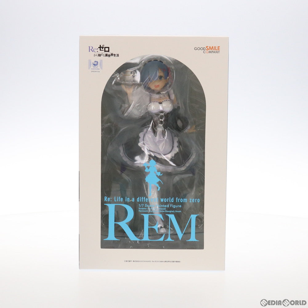 【中古即納】[FIG] (再販) GOODSMILE ONLINE SHOP限定 レム Re:ゼロから始める異世界生活 1/7 完成品 フィギュア グッドスマイルカンパニー(20180210)