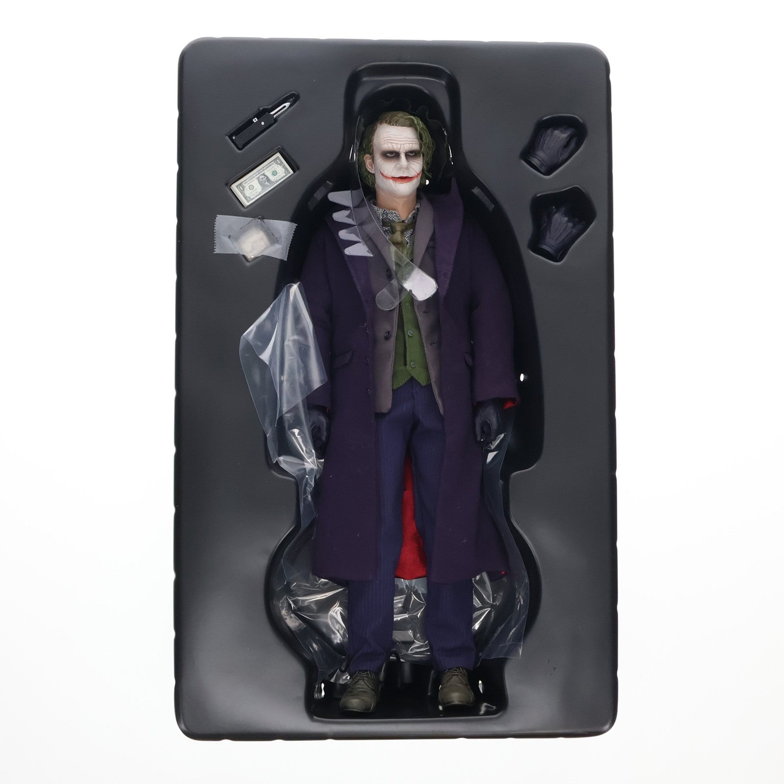 【中古即納】[FIG] 豆魚雷限定 ムービー・マスターピース ジョーカー ダークナイト 1/6 完成品 アクションフィギュア(MMS68) ホットトイズ(20080830)