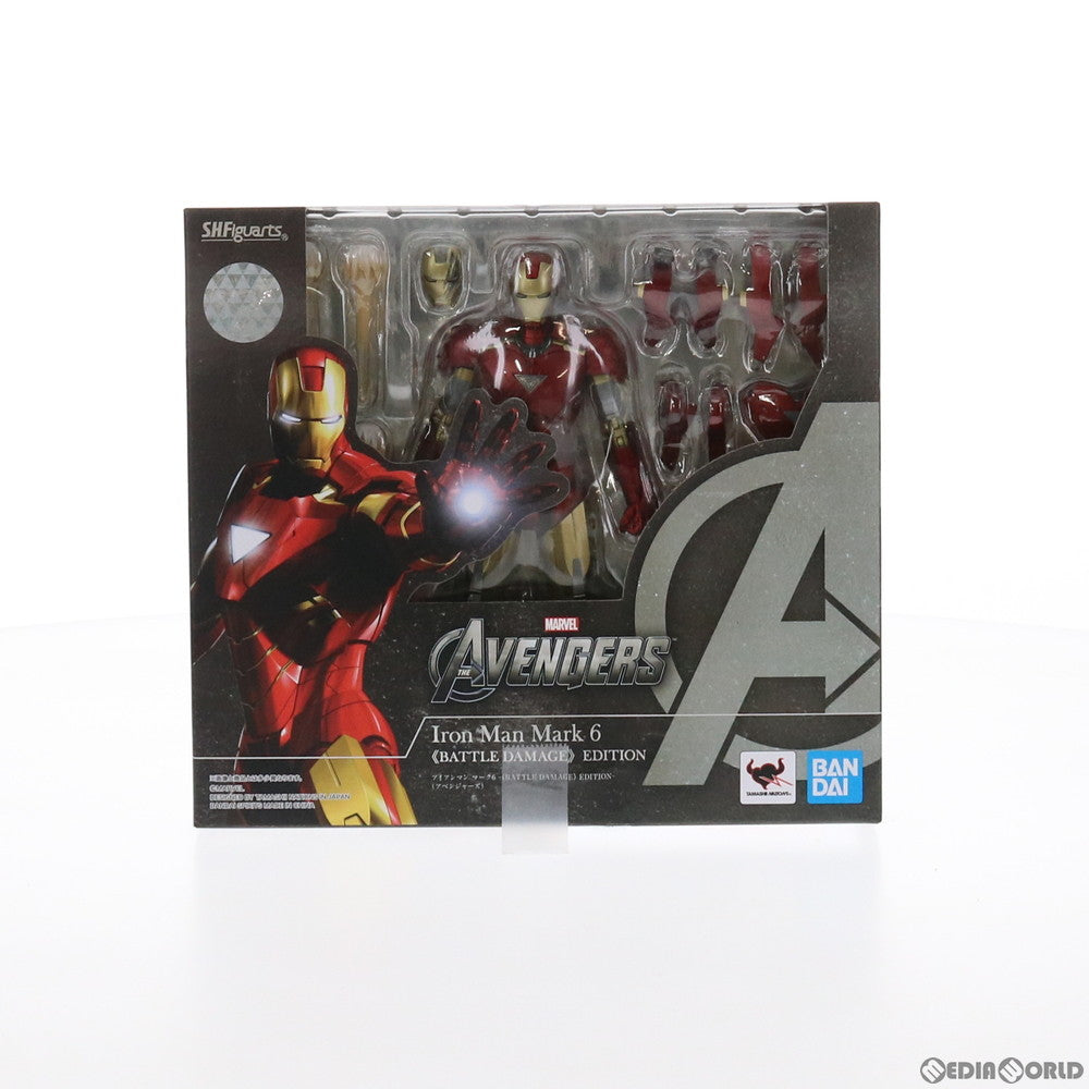【中古即納】[FIG] S.H.Figuarts(フィギュアーツ) アイアンマン マーク6 -BATTLE DAMAGE EDITION-(アベンジャーズ) 完成品 可動フィギュア バンダイスピリッツ(20210430)