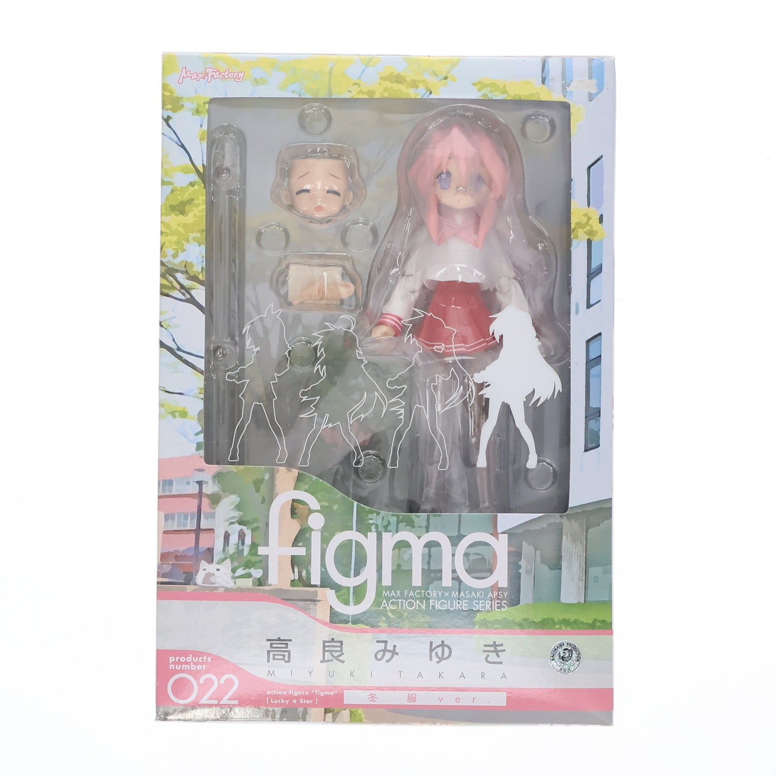 【中古即納】[FIG] figma(フィグマ) 022 高良みゆき(たからみゆき) 冬服ver. TVアニメ らき☆すた 完成品 可動フィギュア マックスファクトリー(20081130)