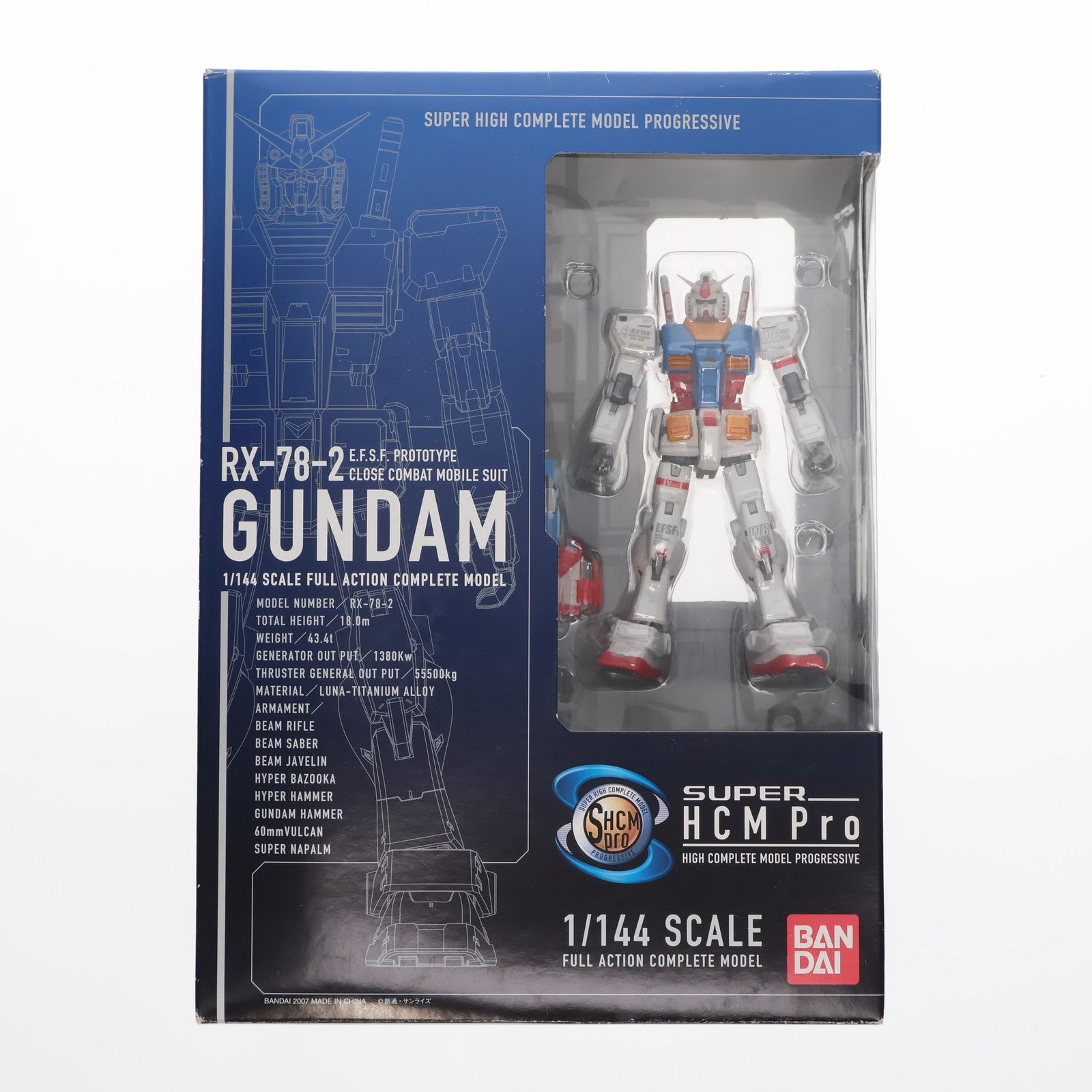 【中古即納】[FIG] SUPER HCM-Pro RX-78-2 ガンダム 機動戦士ガンダム 完成品 可動フィギュア バンダイ(20070617)