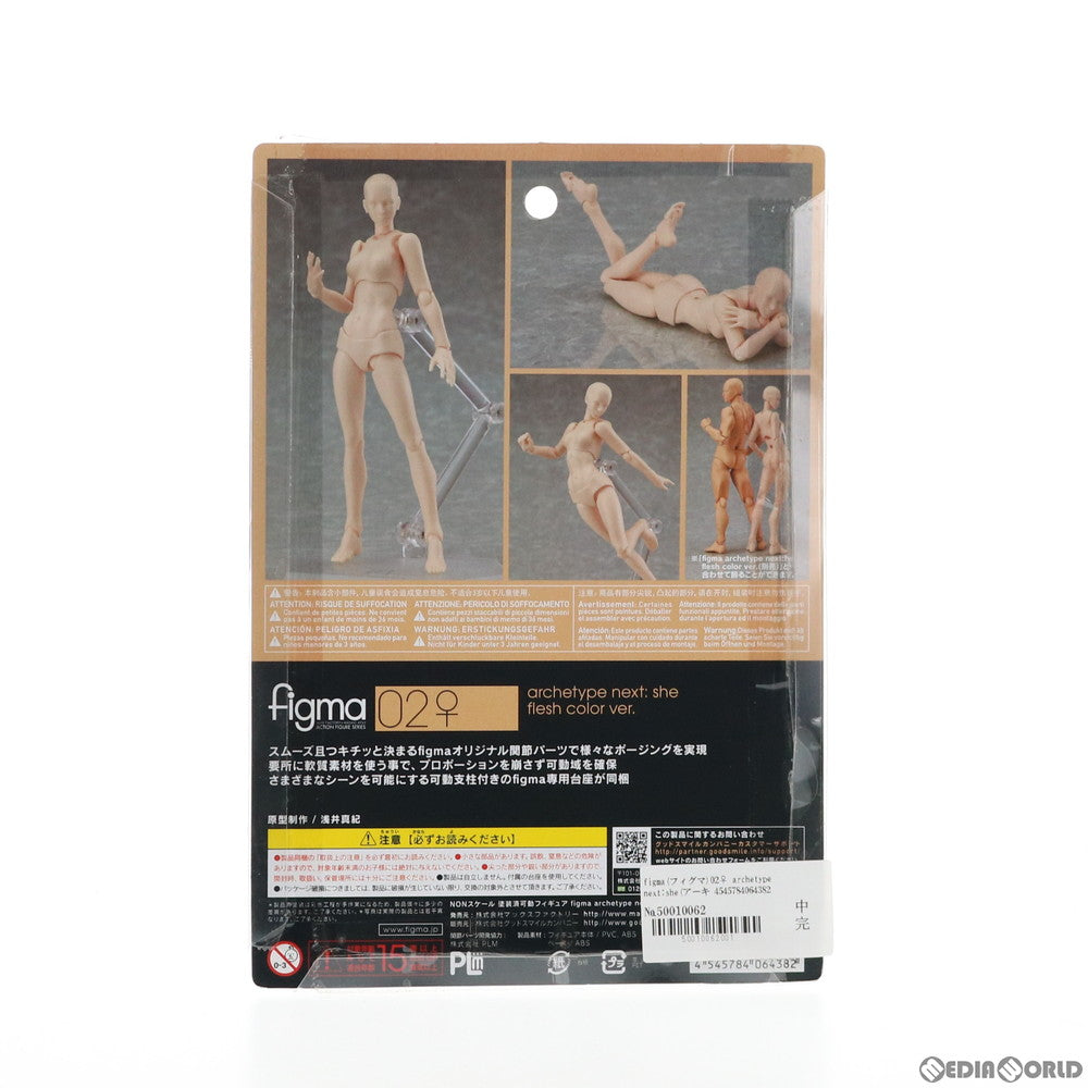 【中古即納】[FIG] figma(フィグマ) 02♀ archetype next:she(アーキタイプネクスト シー) flesh color ver. 完成品 可動フィギュア マックスファクトリー(20180707)
