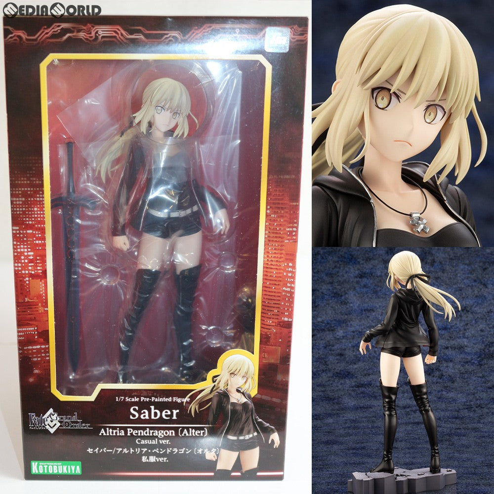 【中古即納】[FIG] セイバー/アルトリア・ペンドラゴン[オルタ] 私服ver. Fate/Grand Order(フェイト/グランドオーダー) 1/7 完成品 フィギュア(PP745) コトブキヤ(20181118)