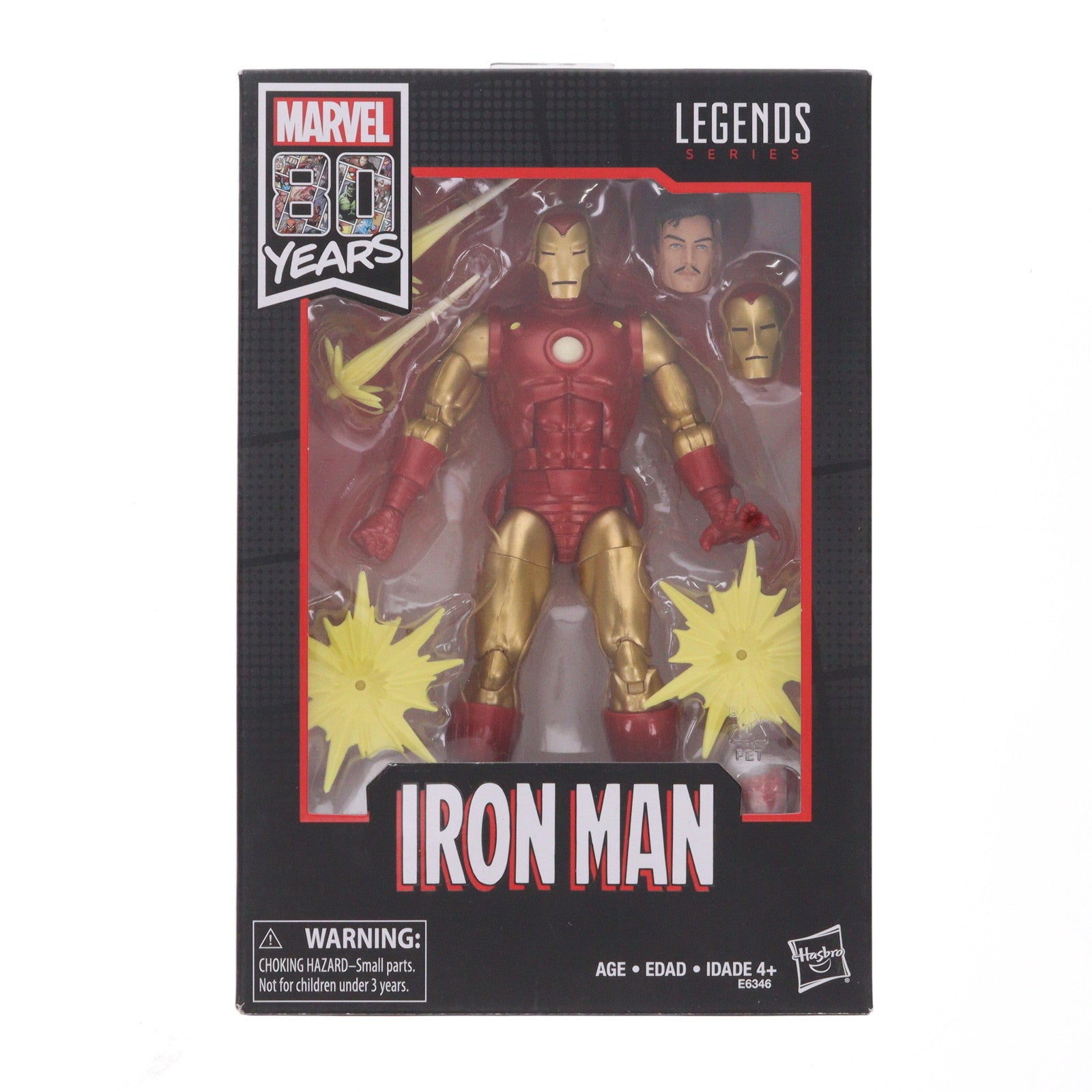 【中古即納】[FIG] マーベル80周年 ハズブロアクションフィギュア 6インチ レジェンド アイアンマン 完成品 可動フィギュア(E6346) ハズブロ(20190903)