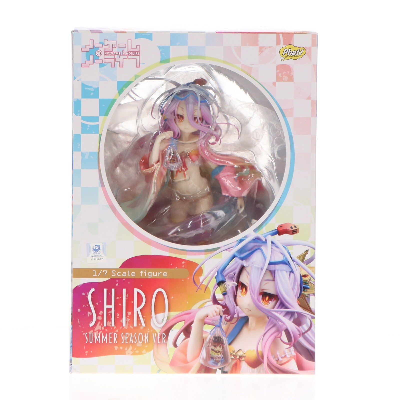 【中古即納】[FIG] 白(しろ) サマーシーズンVer. ノーゲーム・ノーライフ 1/7 完成品 フィギュア Phat!(ファット・カンパニー)(20221109)