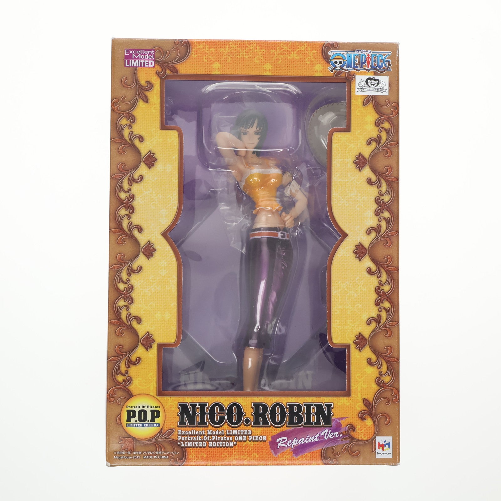 【中古即納】[FIG] メガトレショップ限定 Portrait.Of.Pirates P.O.P LIMITED EDITION ニコ・ロビン Repaint Ver. ONE PIECE(ワンピース) 1/8 完成品 フィギュア メガハウス(20121006)