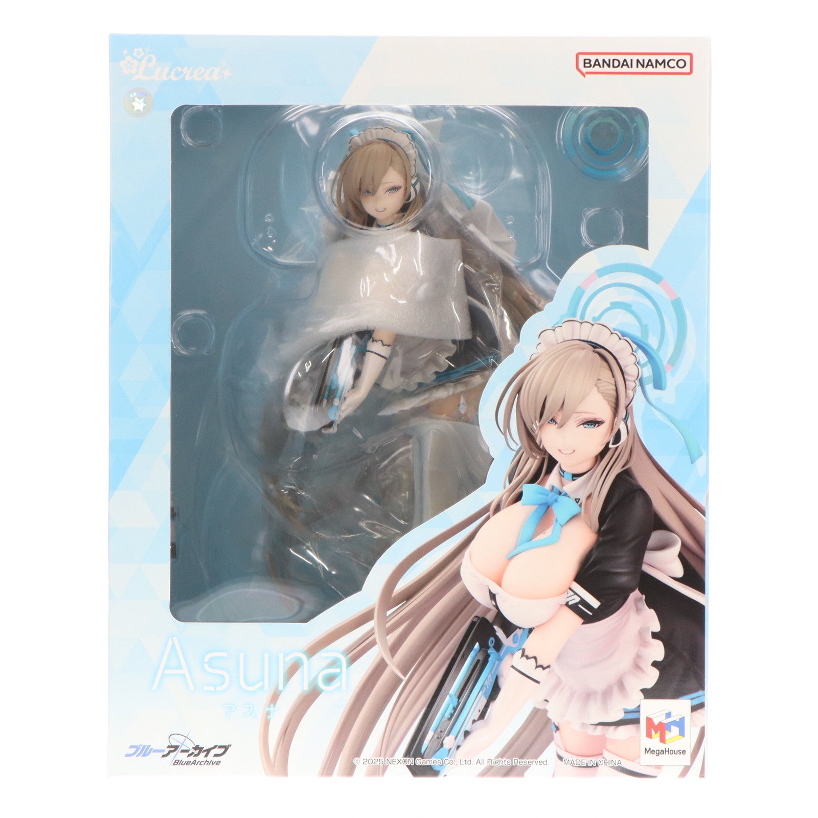 【中古即納】[FIG] Lucrea(ルクリア) アスナ ブルーアーカイブ -Blue Archive- 1/7 完成品 フィギュア プレミアムバンダイ&一部オンラインショップ限定 メガハウス(20250531)