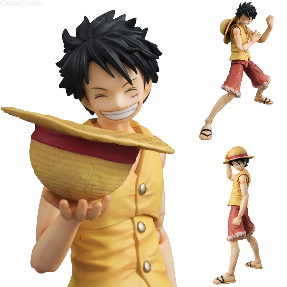 【中古即納】[FIG] ヴァリアブルアクションヒーローズ モンキー・D・ルフィ PAST BLUE(Ver.Yellow) ONE PIECE(ワンピース) 完成品 フィギュア メガハウス(20170701)