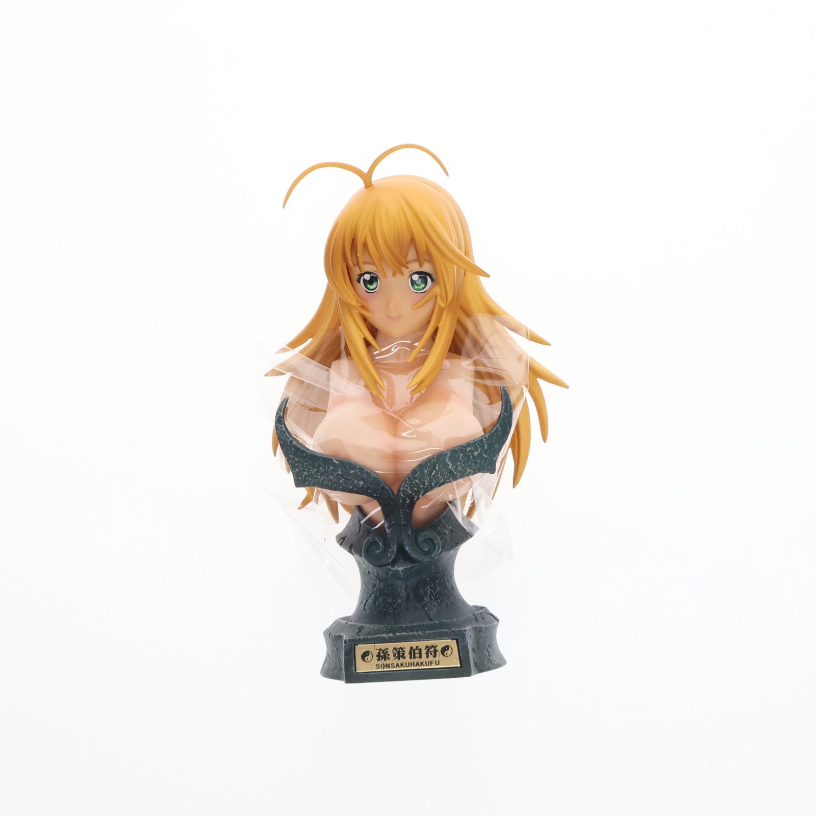 【中古即納】[FIG] (フィギュア単品) 孫策伯符(そんさくはくふ) 胸像フィギュア 一騎当千 1/7 完成品 一騎当千秘蔵限定BOX同梱品 ワニブックス(20080418)