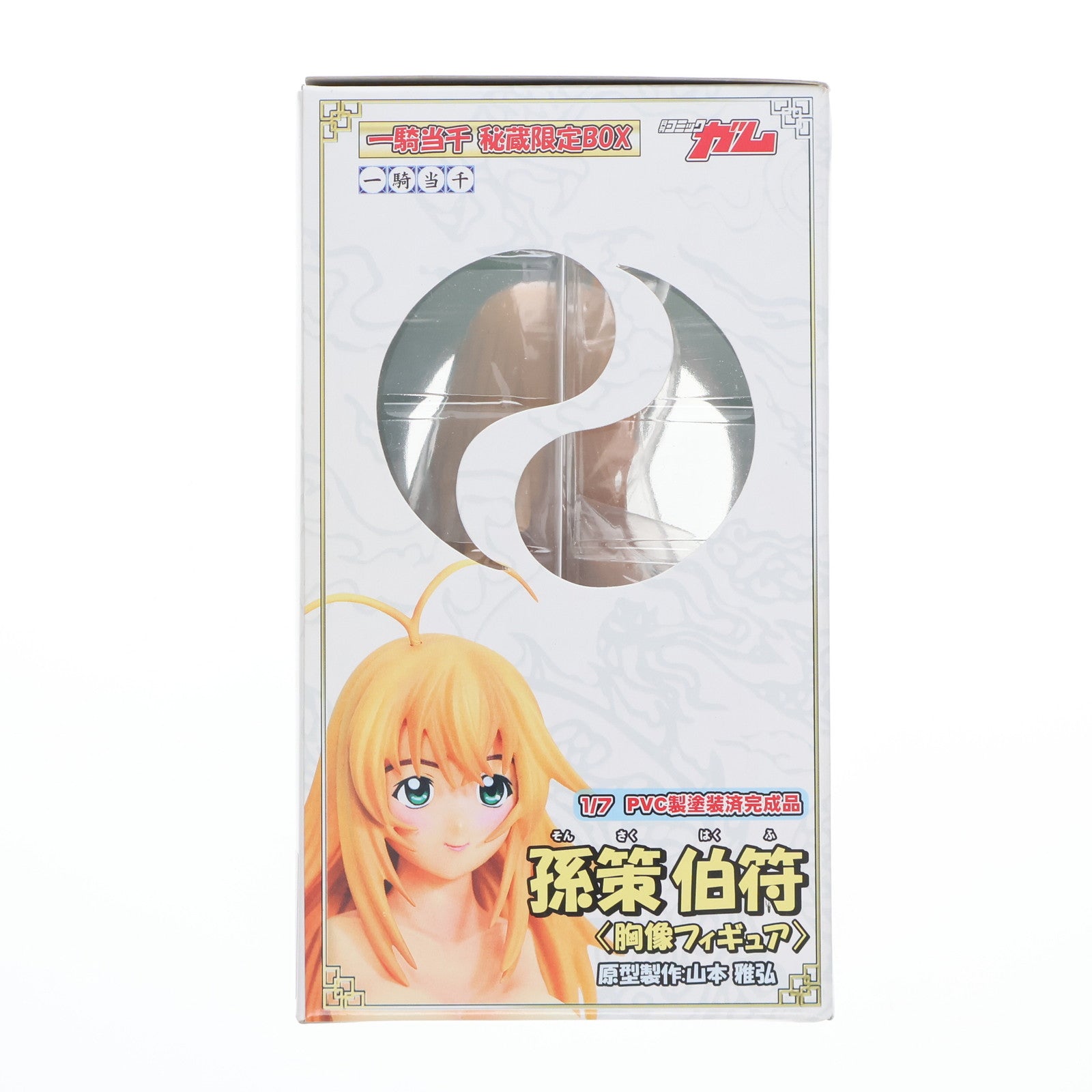 【中古即納】[FIG] (フィギュア単品) 孫策伯符(そんさくはくふ) 胸像フィギュア 一騎当千 1/7 完成品 一騎当千秘蔵限定BOX同梱品 ワニブックス(20080418)