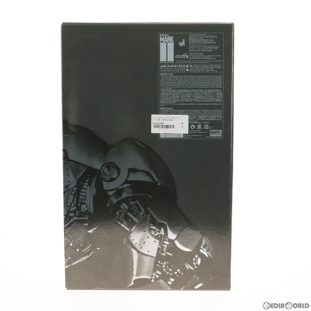 【中古即納】[FIG] ムービー・マスターピース アイアンマン・マーク2(アーマー・アンリーシュド版) アイアンマン2 1/6 完成品 可動フィギュア(MM#150) ホットトイズ(20120131)