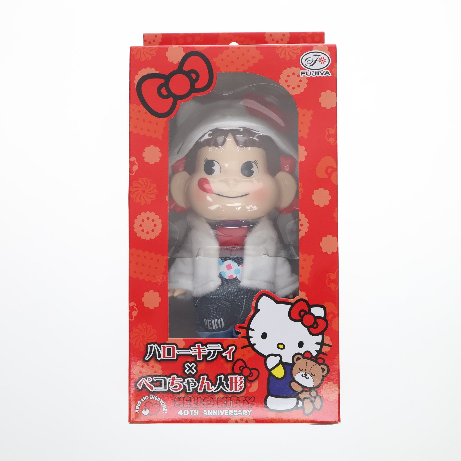 【中古即納】[FIG] セブンイレブン限定 ペコちゃん人形 ハローキティ×ペコちゃん人形 ハローキティ40周年記念 完成品 フィギュア 不二家(20141231)