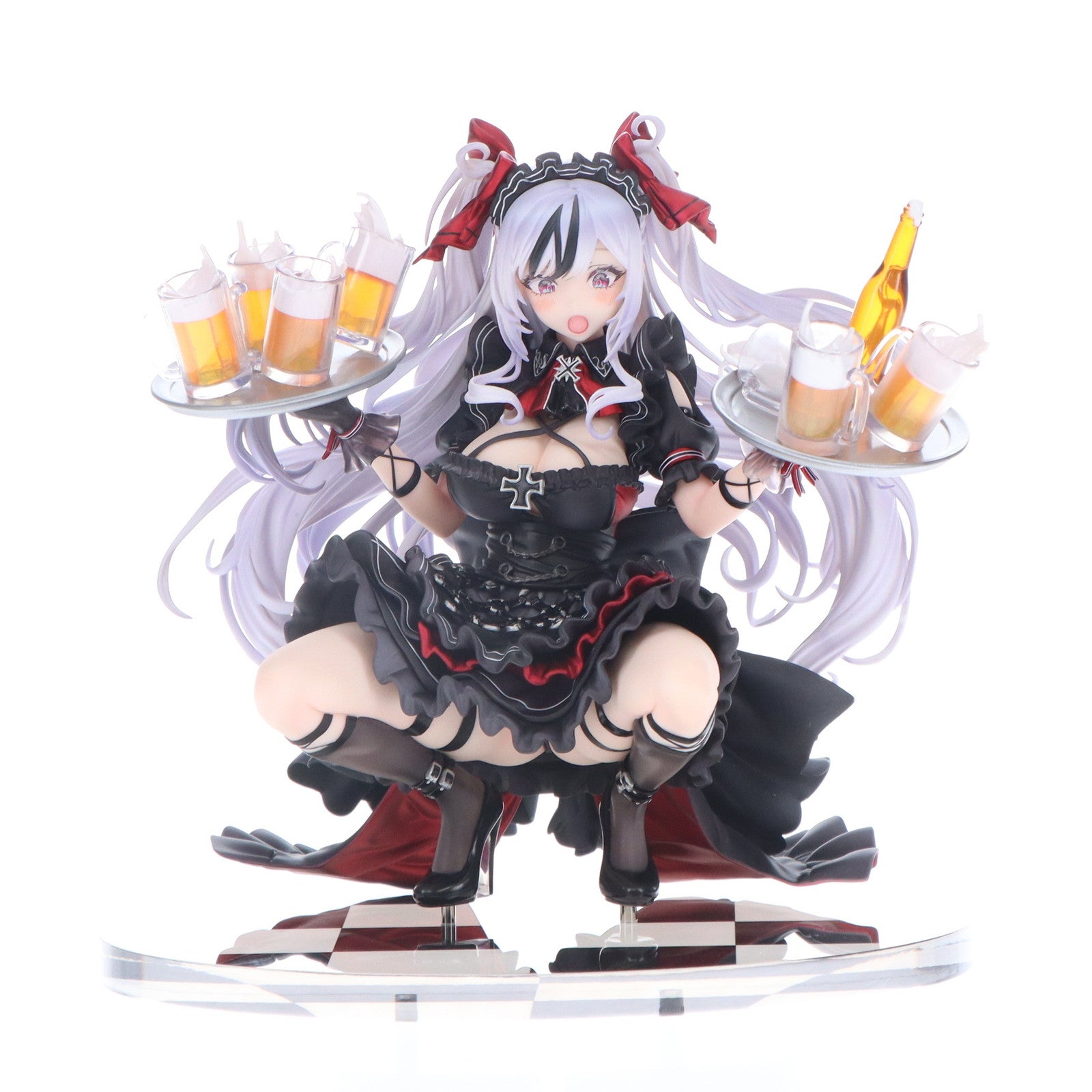 【中古即納】[FIG] ポスター無しフェイスパーツ付属 エルベ 見せ場訪れず? あみあみ限定版 アズールレーン 1/7 完成品 フィギュア GOLDENHEAD+(ゴールデンヘッドプラス)(20250731)