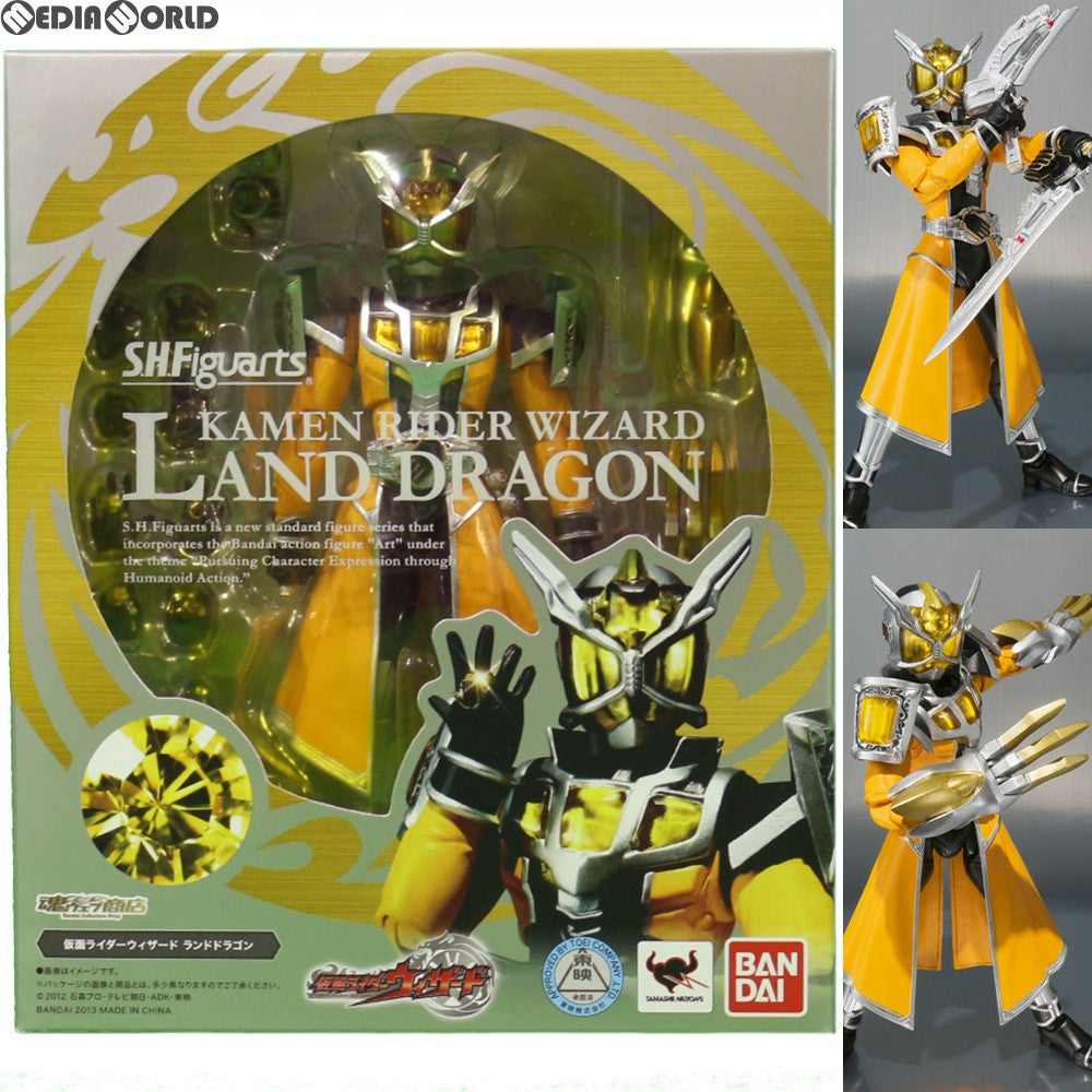 【中古即納】[FIG] 魂ウェブ商店限定 S.H.Figuarts(フィギュアーツ) 仮面ライダーウィザード ランドドラゴン 完成品 可動フィギュア バンダイ(20130824)