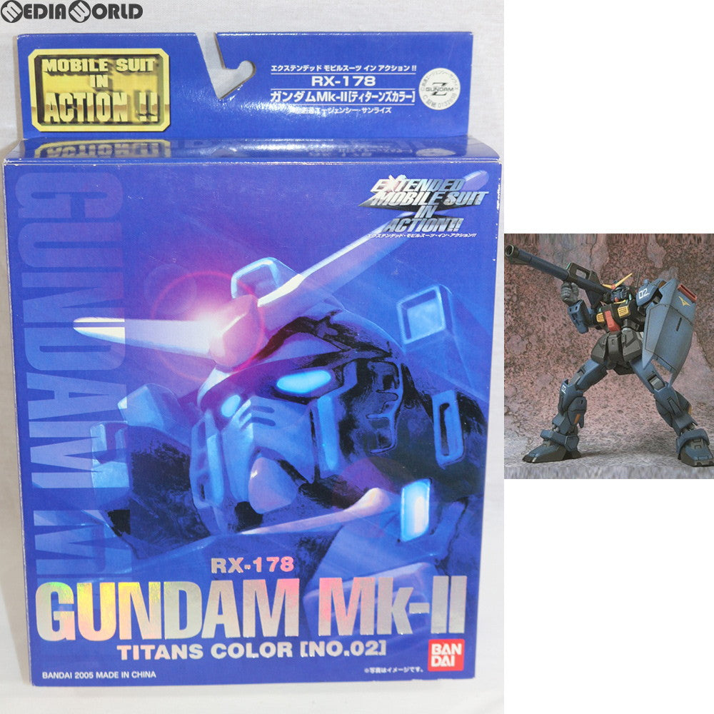 【中古即納】[FIG] EXTENDED MS IN ACTION!!(エクステンデッド・モビルスーツ・イン・アクション) ガンダムMk-II ティターンズカラー(1号機) 機動戦士Zガンダム 完成品 可動フィギュア バンダイ(20050416)
