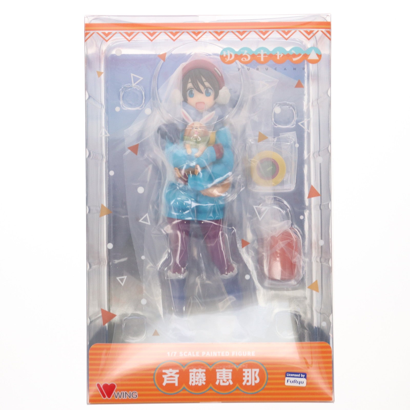 【中古即納】[FIG] 斉藤恵那&ちくわ(さいとうえな&ちくわ) ゆるキャン△ 1/7 完成品 フィギュア WING(ウイング)(20230129)