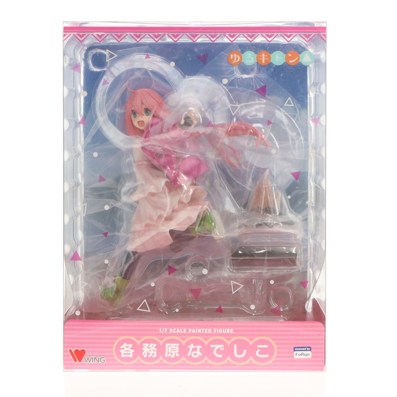 【中古即納】[FIG] 各務原なでしこ(かがみはらなでしこ) ゆるキャン△ 1/7 完成品 フィギュア WING(ウイング)(20220202)