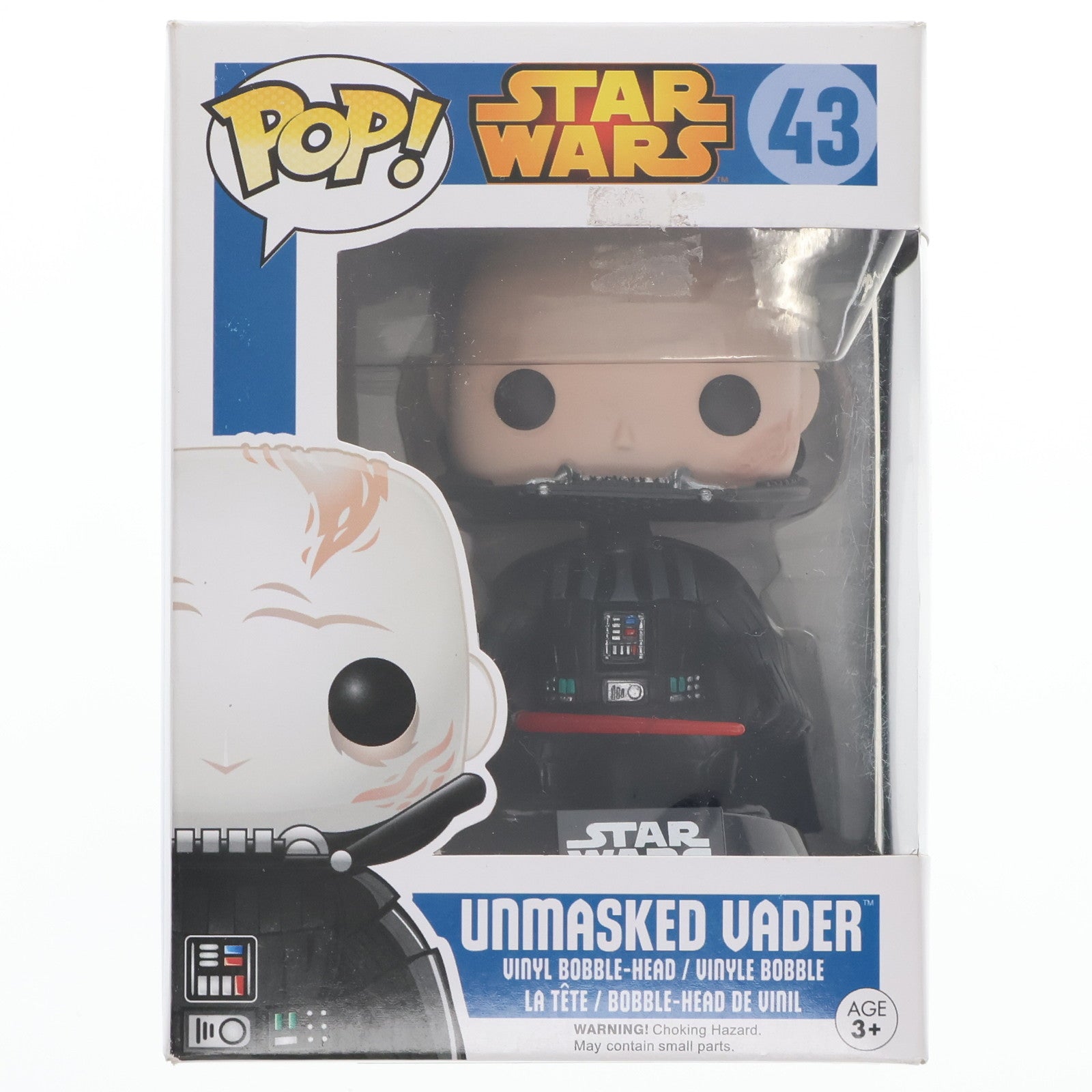 【中古即納】[FIG] POP! 43 ダース・ベイダー(マスクなし) STAR WARS(スター・ウォーズ) 完成品 フィギュア FUNKO(ファンコ)(20151231)