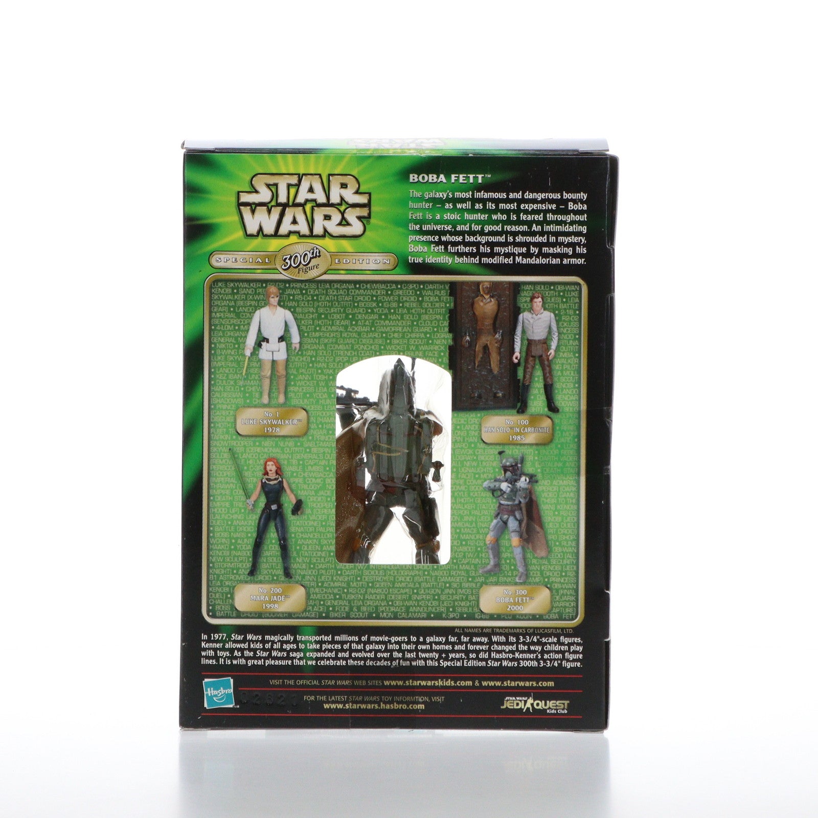 【中古即納】[FIG] スター・ウォーズ パワー・オブ・ザ・ジェダイ ベーシックフィギュア ボバ・フェット 300体記念バージョン(海外流通版) STAR WARS 完成品 可動フィギュア ハズブロ(20001231)