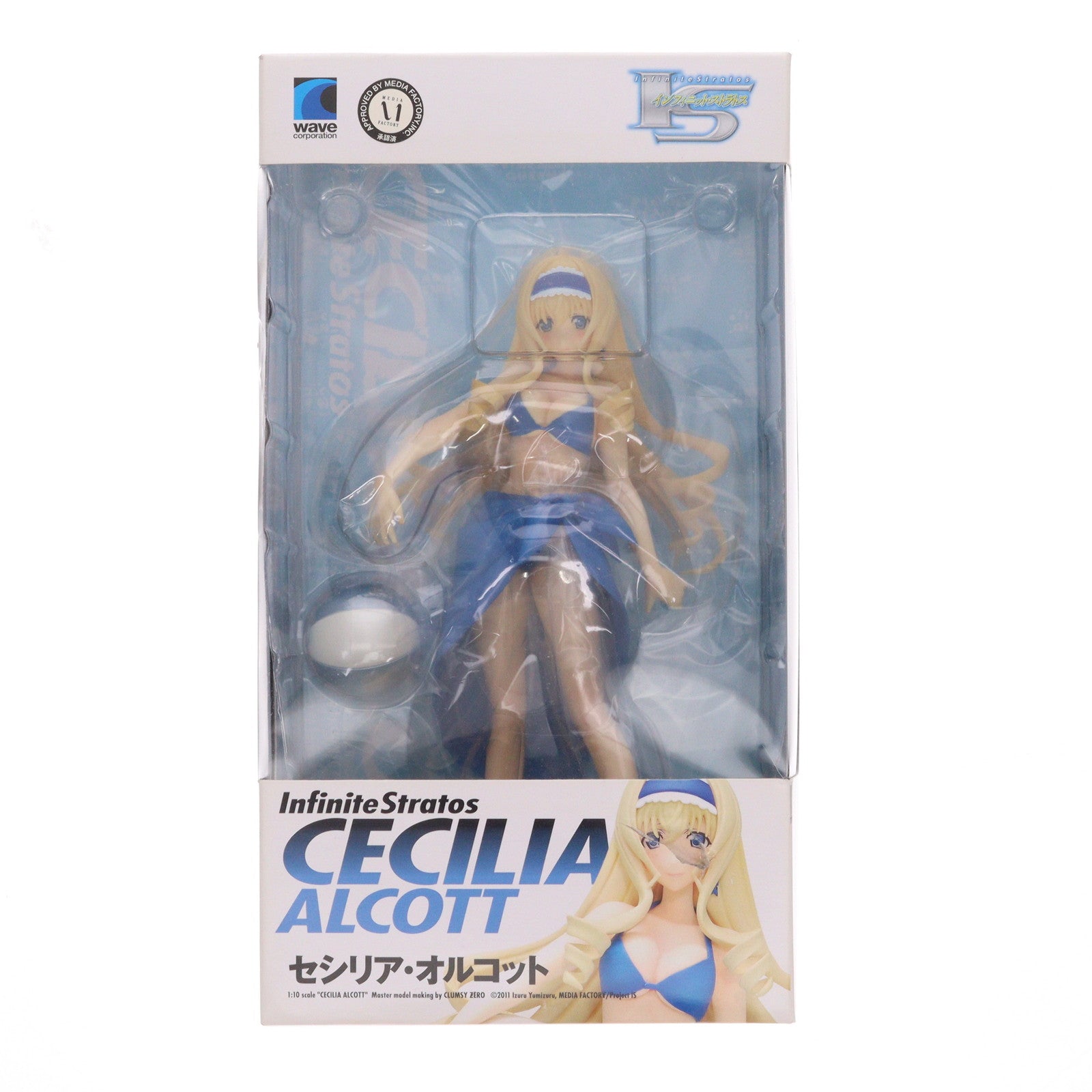 【中古即納】[FIG] BEACH QUEENS(ビーチクイーンズ) セシリア・オルコット IS インフィニット・ストラトス 1/10 完成品 フィギュア(NF-173) ウェーブ(WAVE)(20120530)
