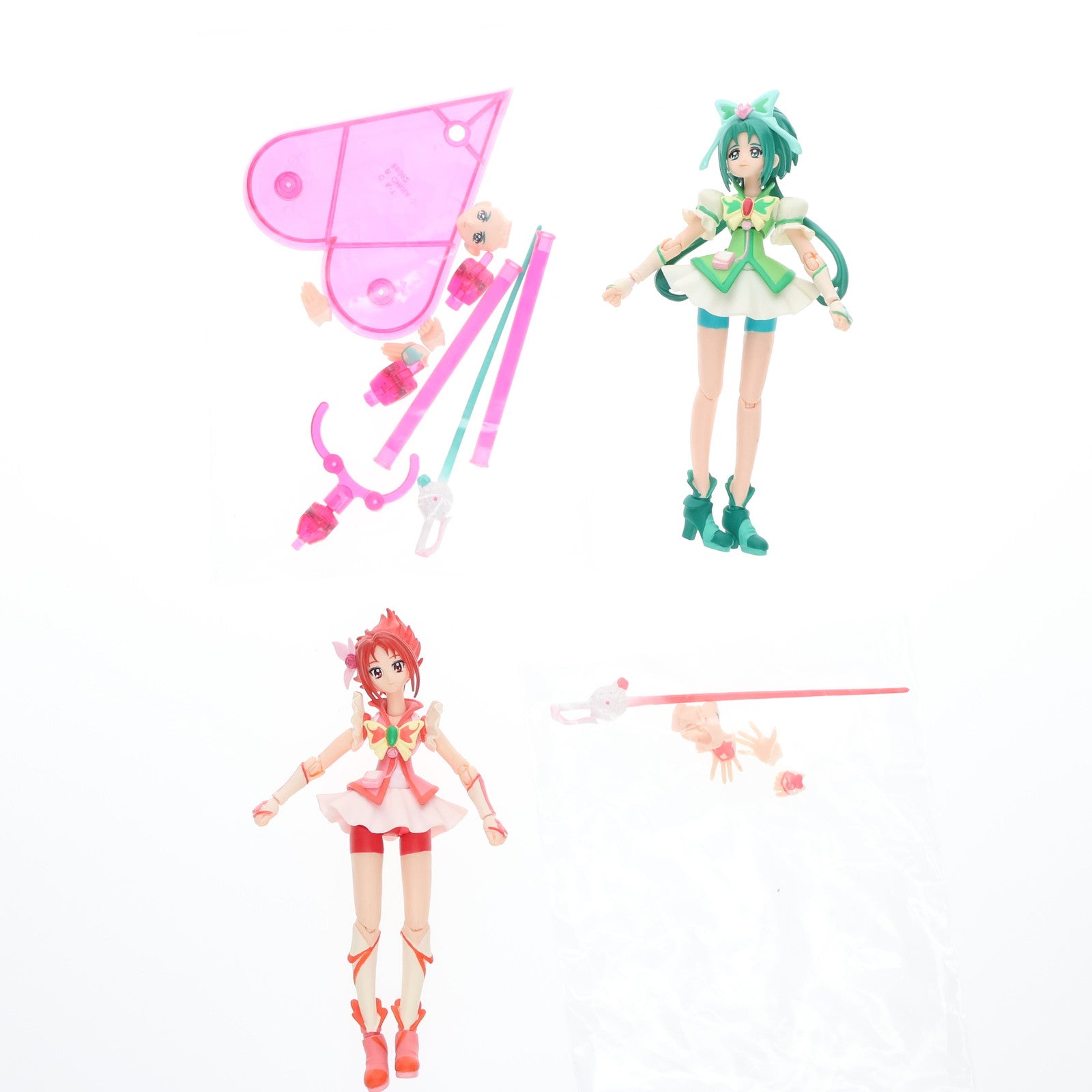 【中古即納】[FIG] 魂ウェブ商店限定 S.H.Figuarts(フィギュアーツ) キュアミント&キュアルージュDXセット(特製スタンドセット) Yes!プリキュア5GoGo! 完成品 可動フィギュア バンダイ(20100318)