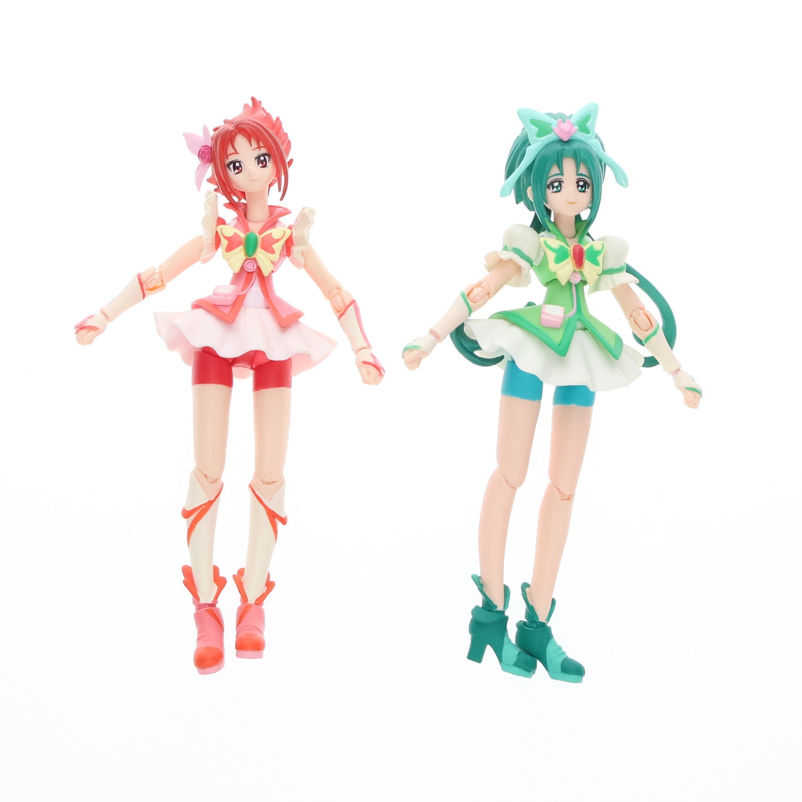 【中古即納】[FIG] 魂ウェブ商店限定 S.H.Figuarts(フィギュアーツ) キュアミント&キュアルージュDXセット(特製スタンドセット) Yes!プリキュア5GoGo! 完成品 可動フィギュア バンダイ(20100318)