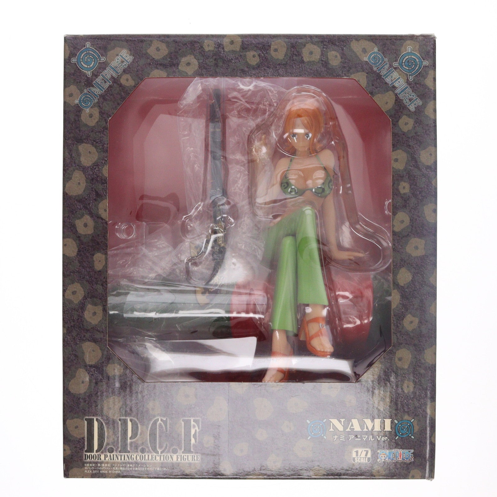 【中古即納】[FIG] DOOR PAINTING COLLECTION FIGURE ナミ アニマルVer. ONE PIECE(ワンピース) 1/7 完成品 フィギュア プレックス(20110901)