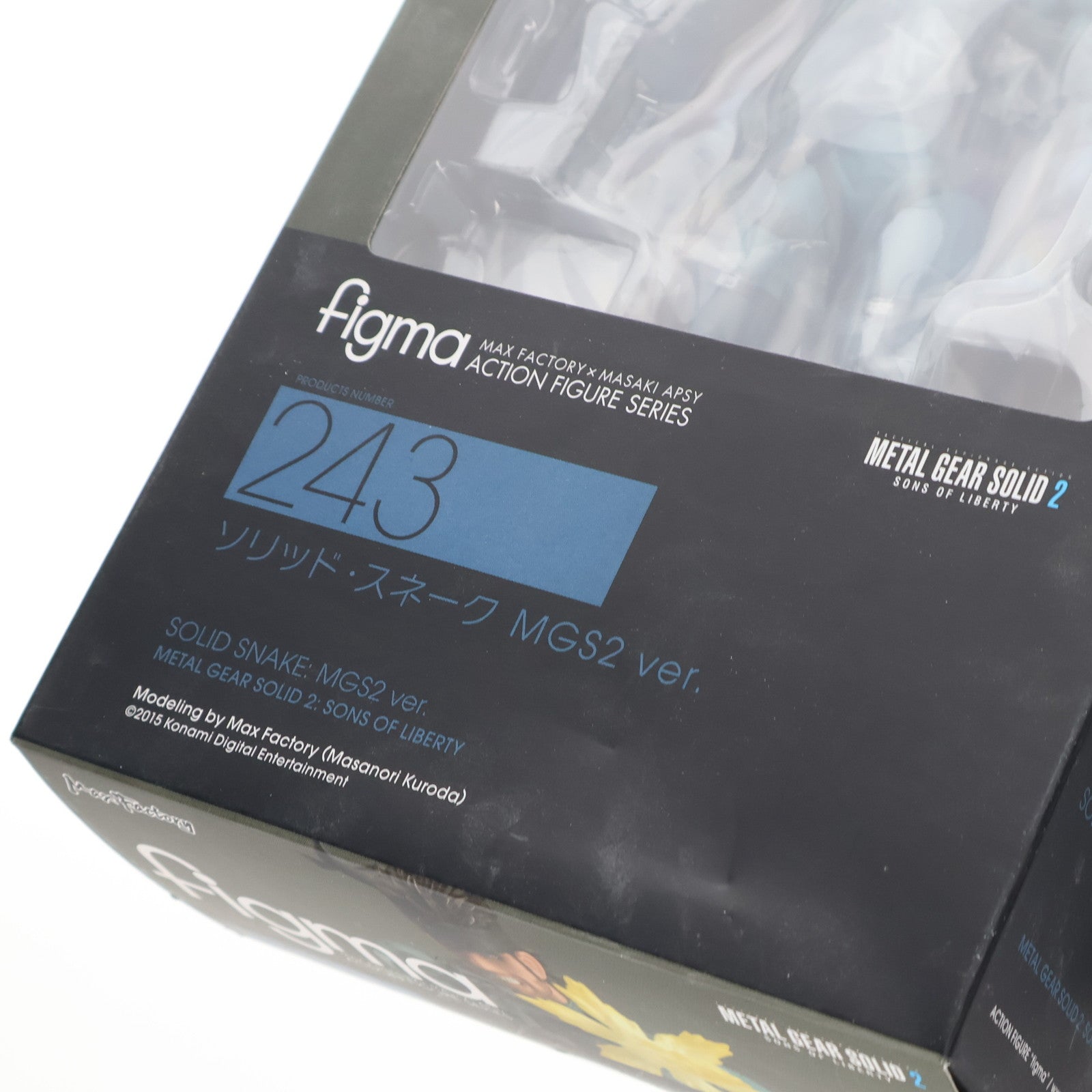 【中古即納】[FIG] figma(フィグマ) 243 ソリッド・スネーク MGS2 ver. METAL GEAR SOLID2 SONS OF LIBERTY(メタルギアソリッド2 サンズ・オブ・リバティ) 完成品 可動フィギュア マックスファクトリー(20150614)
